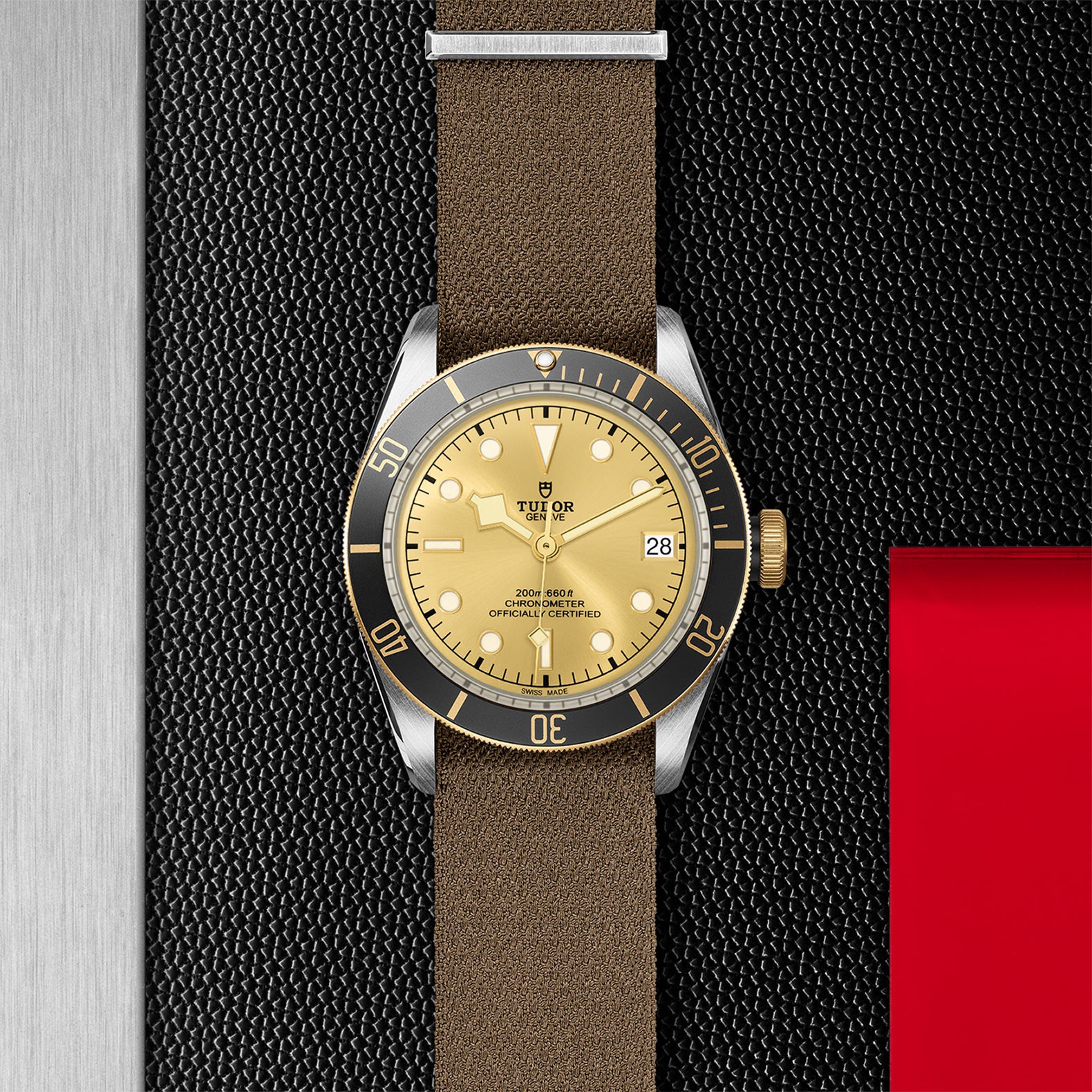 TUDOR Black Bay S&G with 41mm Steel Case and Fabric Strap