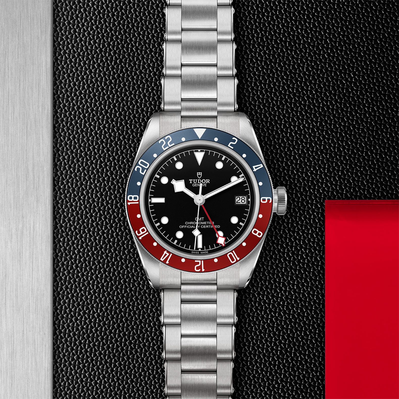 TUDOR Black Bay GMT with 41mm Steel Case and Steel Bracelet
