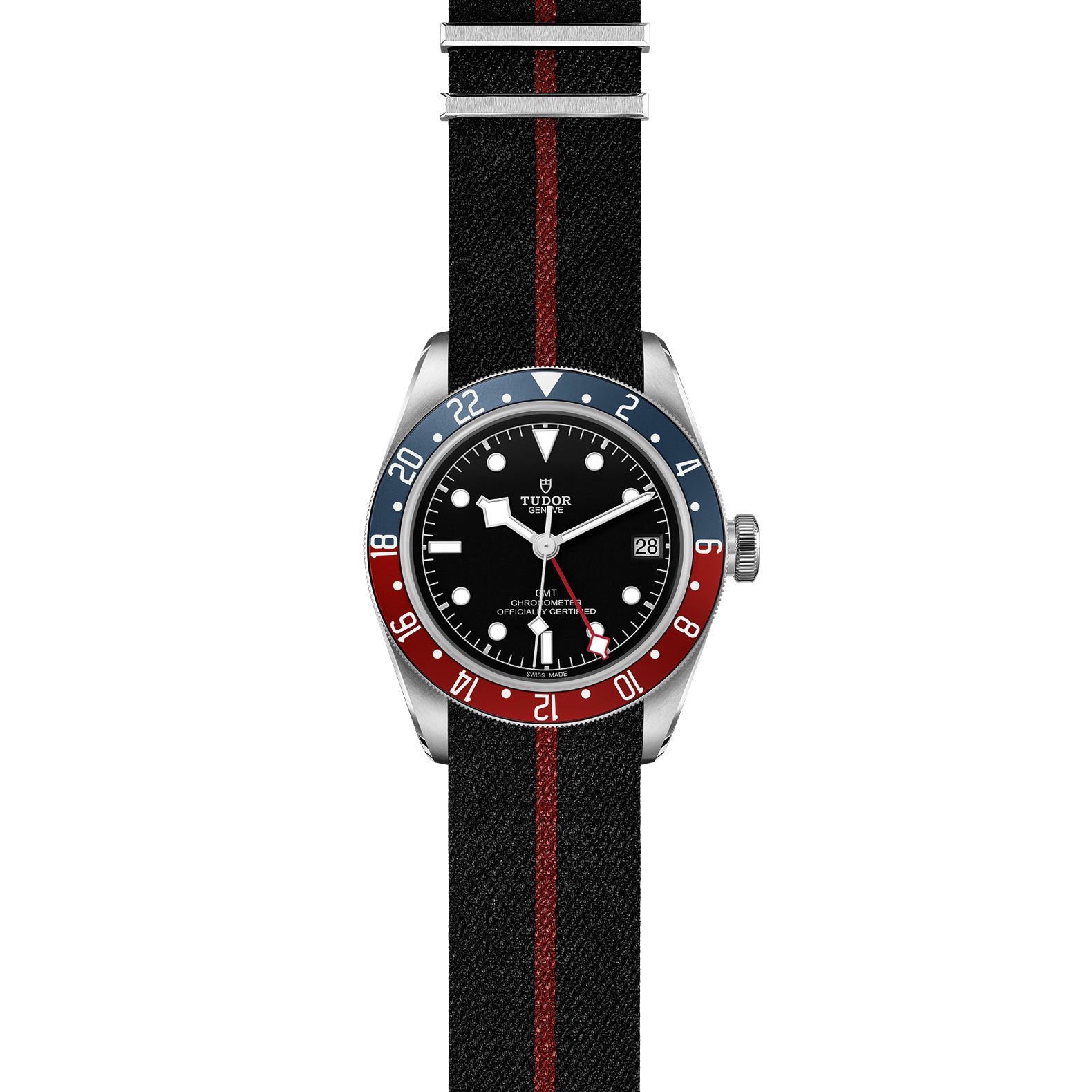 TUDOR Black Bay GMT with 41mm Steel Case and Fabric Strap