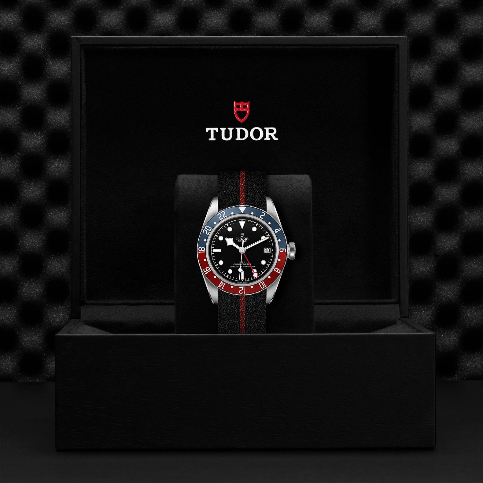 TUDOR Black Bay GMT with 41mm Steel Case and Fabric Strap