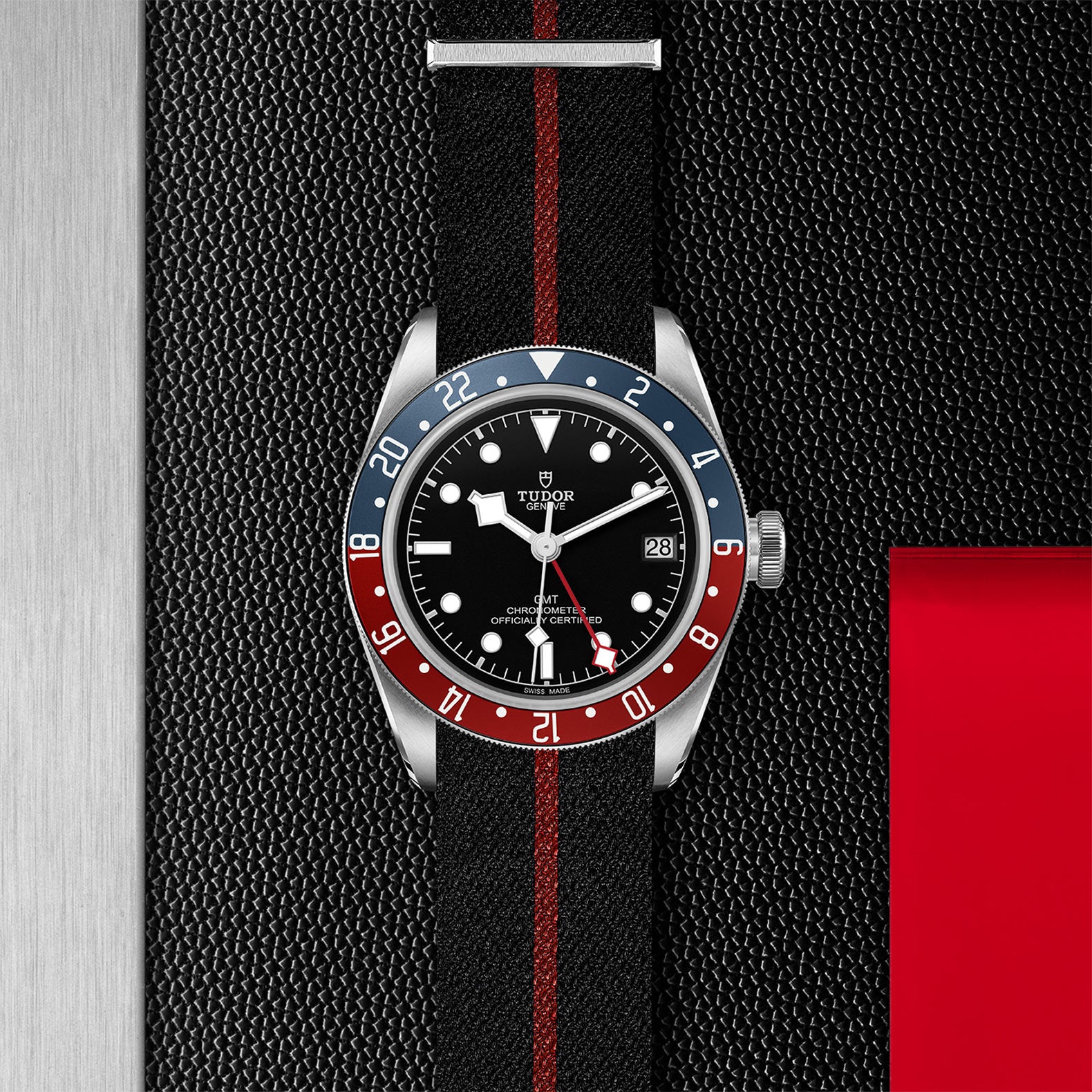 TUDOR Black Bay GMT with 41mm Steel Case and Fabric Strap