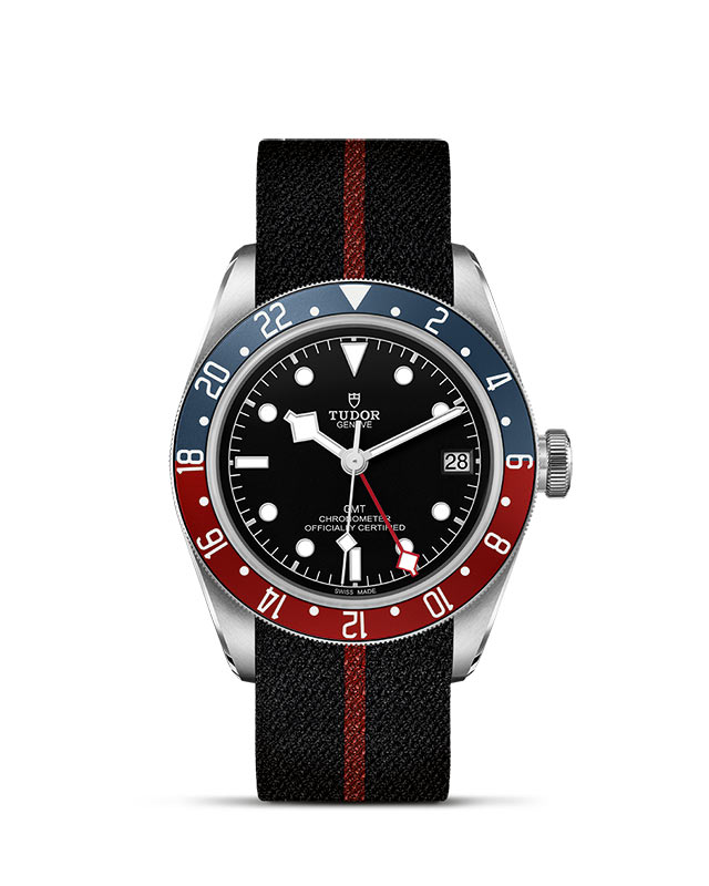 TUDOR Black Bay GMT with 41mm Steel Case and Fabric Strap
