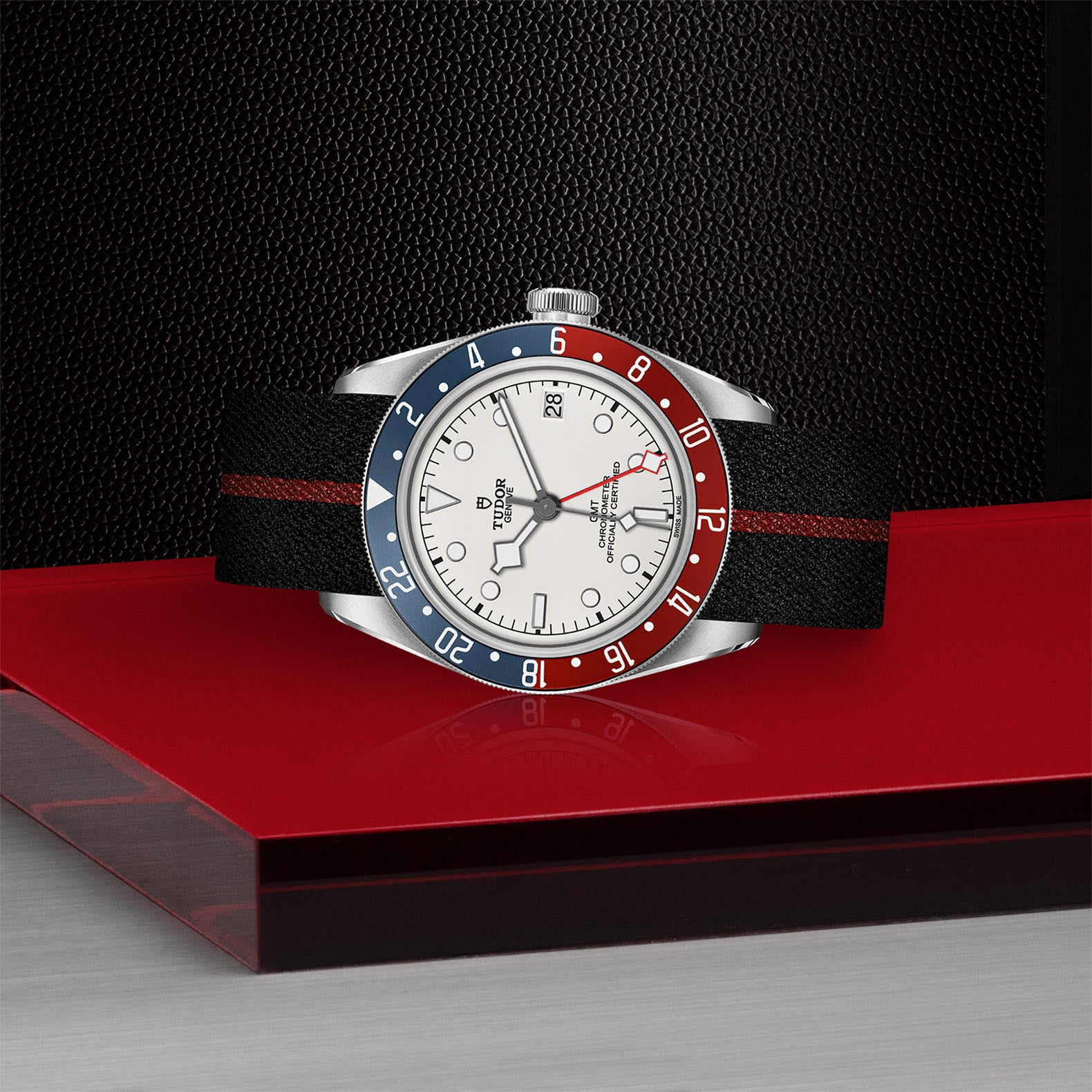 TUDOR Black Bay GMT with 41mm Steel Case and Fabric Strap