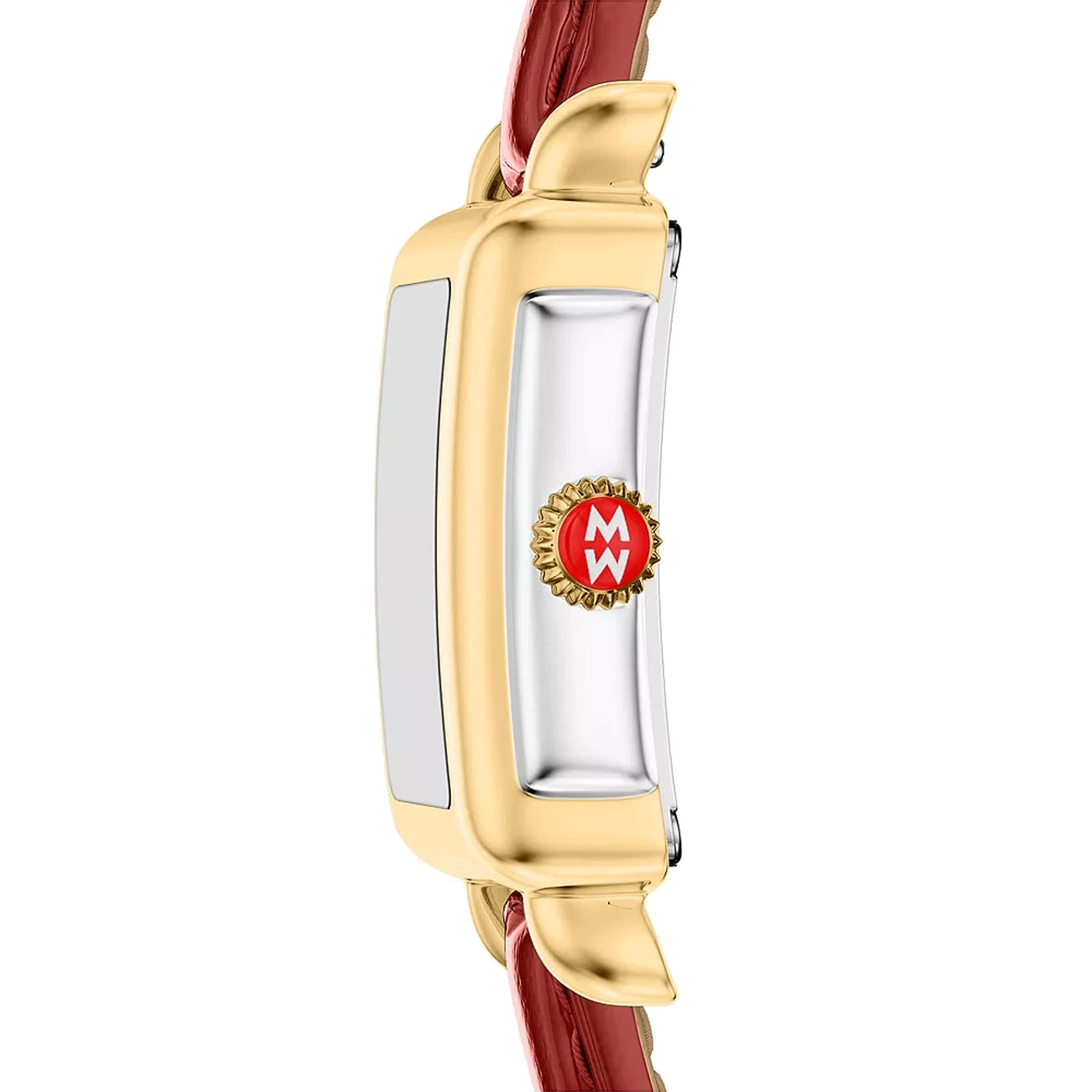 Michele Deco Madison Mini Ruby Red Mother-of-Pearl Watch