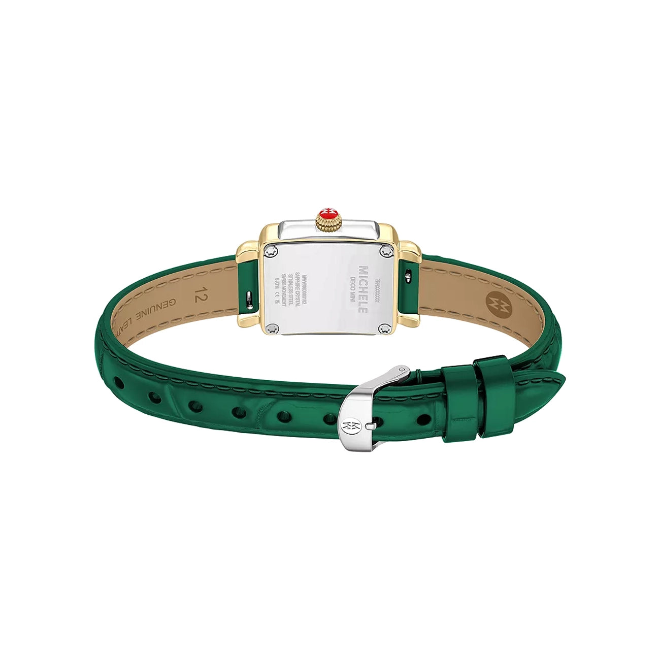 Michele Deco Madison Mini Lush Green Mother-of-Pearl Watch