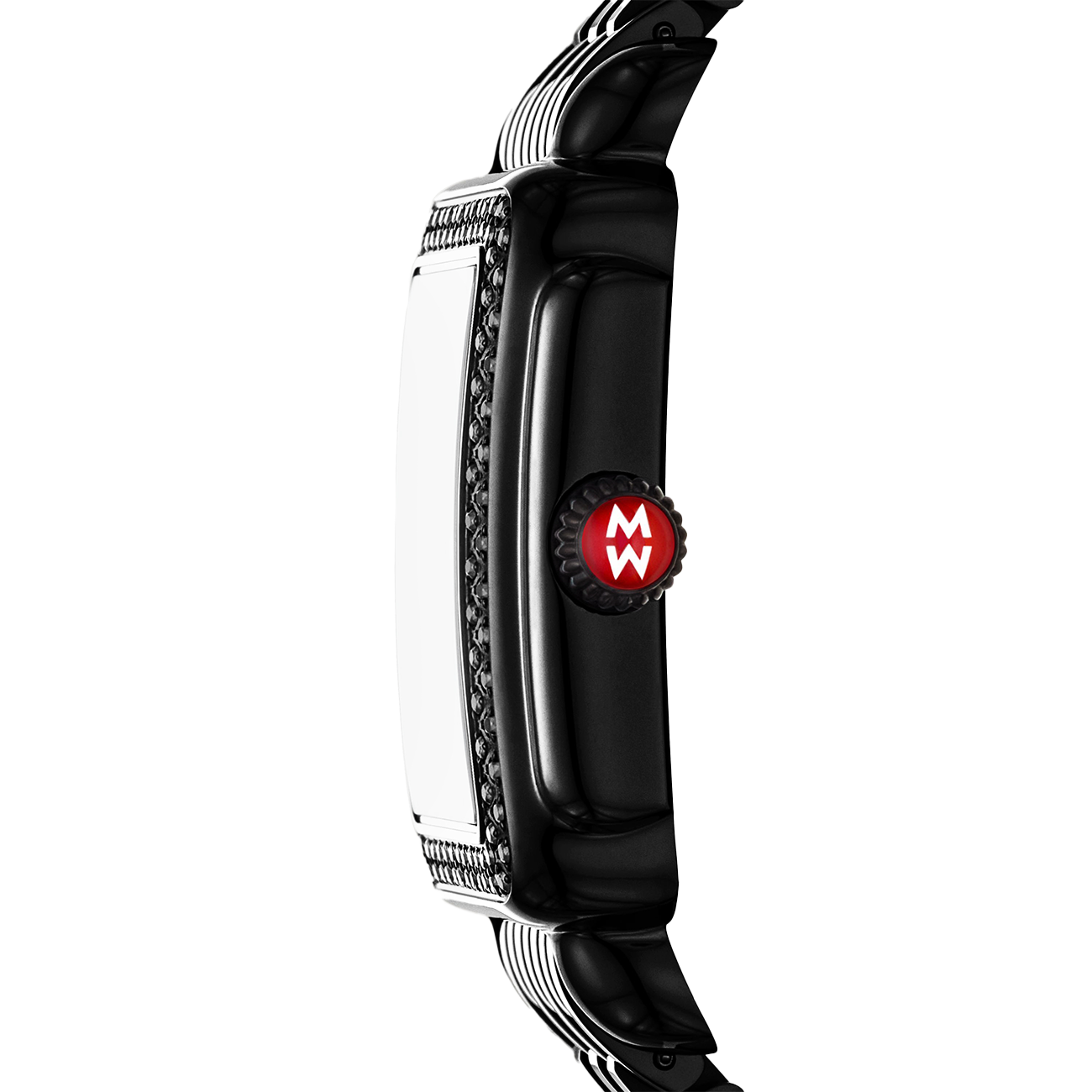 Michele Deco Madison Mid Black Diamond Watch