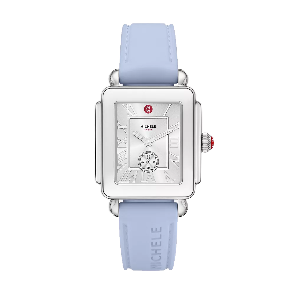 Michele Deco Sport Mid on Pastel Silicone Strap