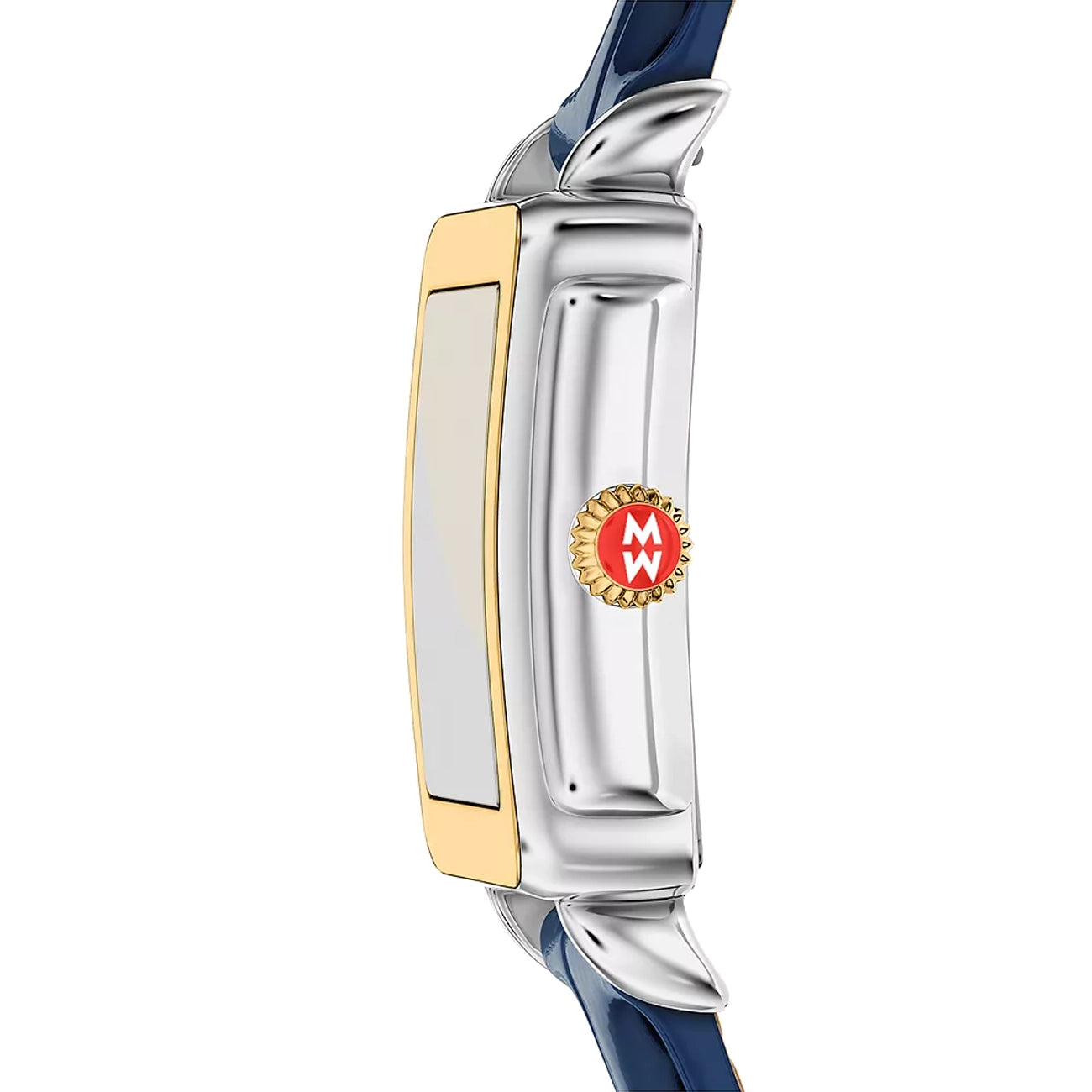 Michele Deco Sport Mid Navy Leather Watch