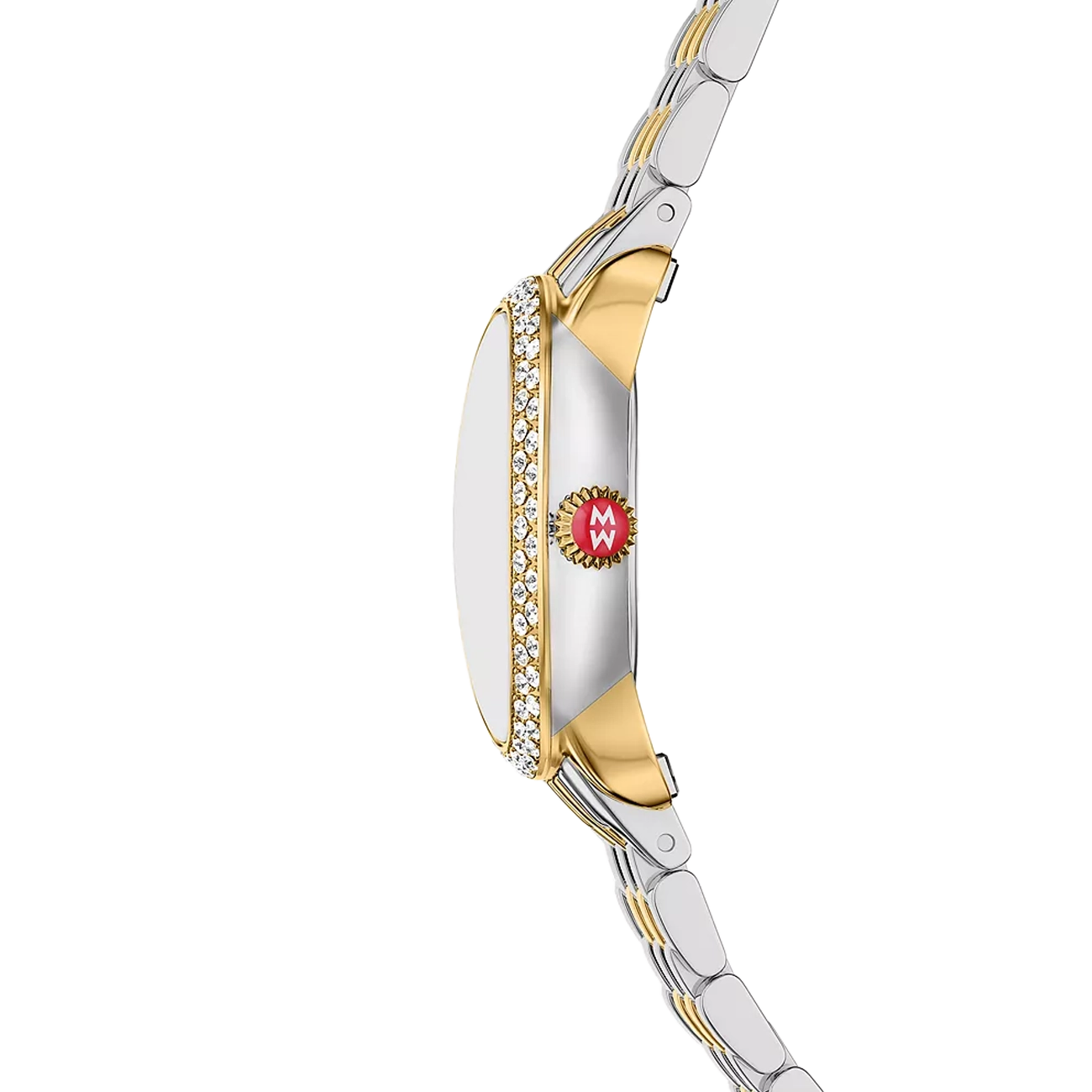 Michele Serein Mid Oval Petite Two-Tone Watch