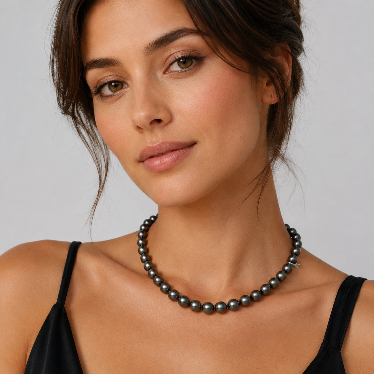 Mikimoto Adjustable Length Black South Sea Pearl Necklace