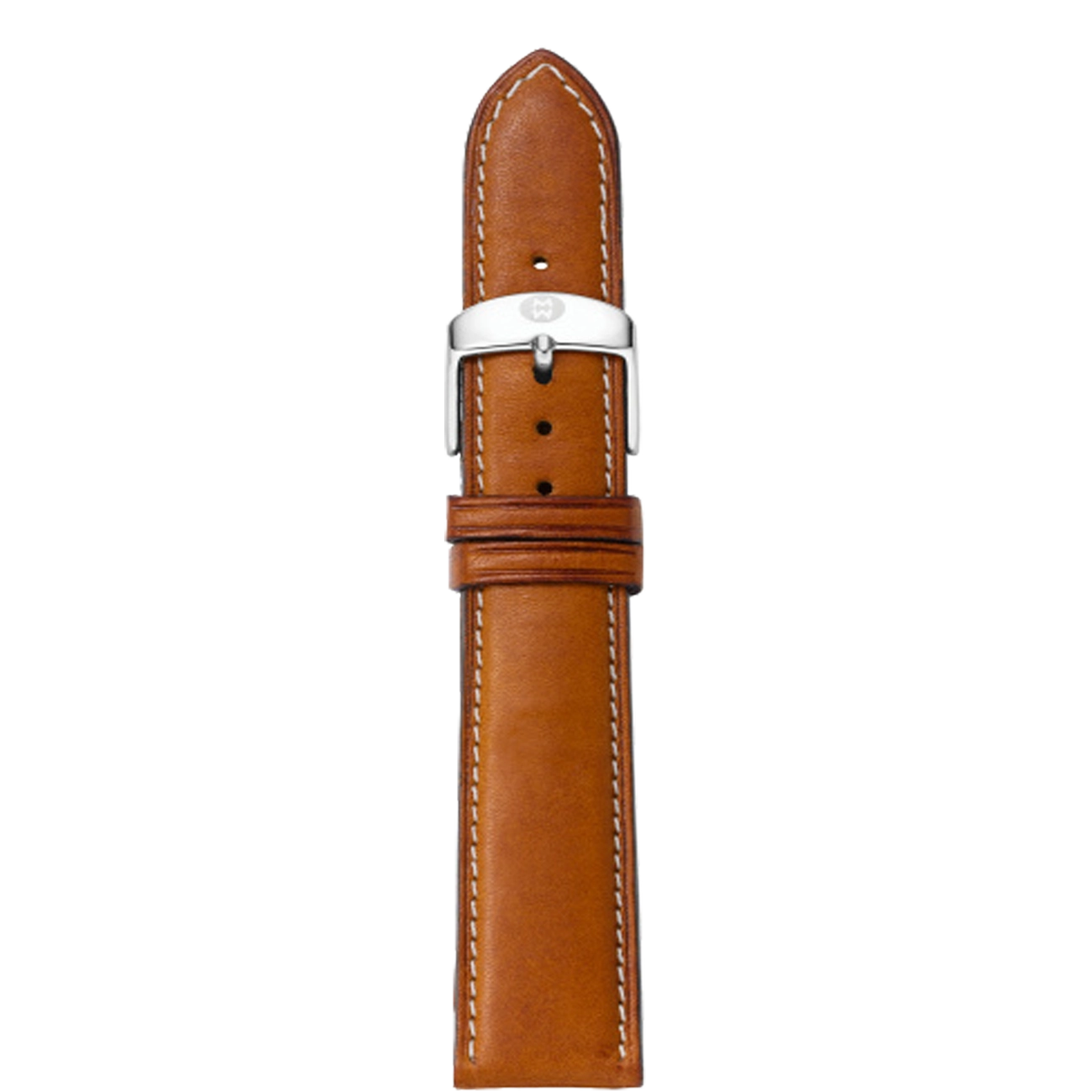 Michele 18mm Saddle Calfskin Watch Strap