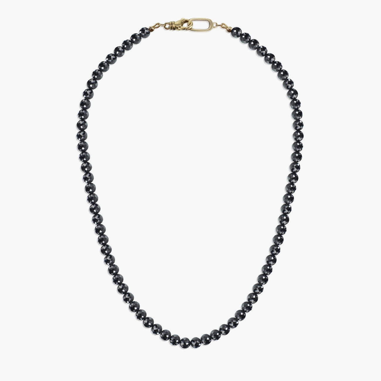 120 Carat Black Diamond 5mm Beaded Necklace