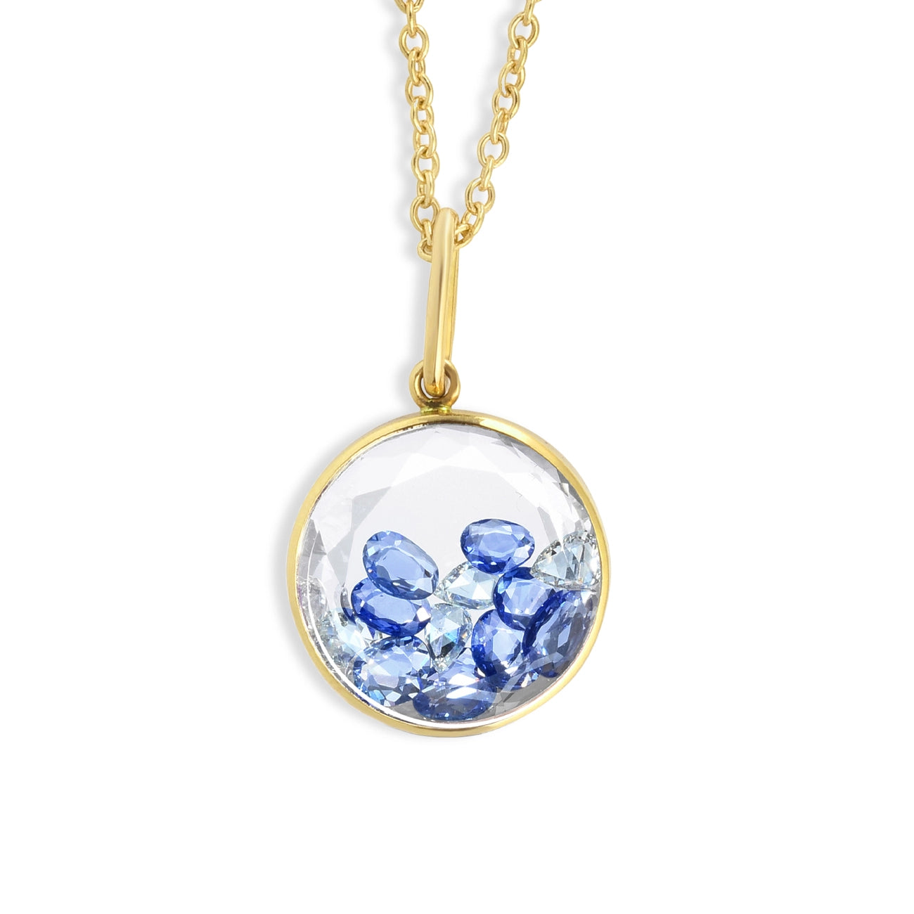 Moritz Glik Core 15 Diamond and Sapphire Shaker Necklace