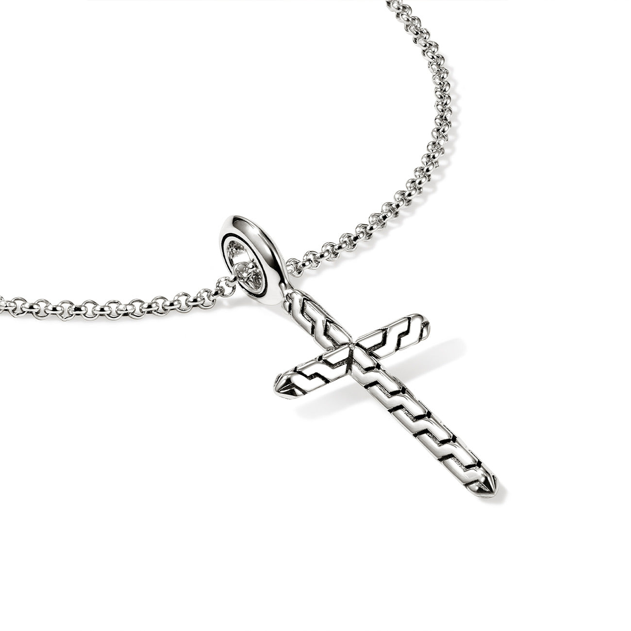John Hardy Essential Silver Cross Necklace