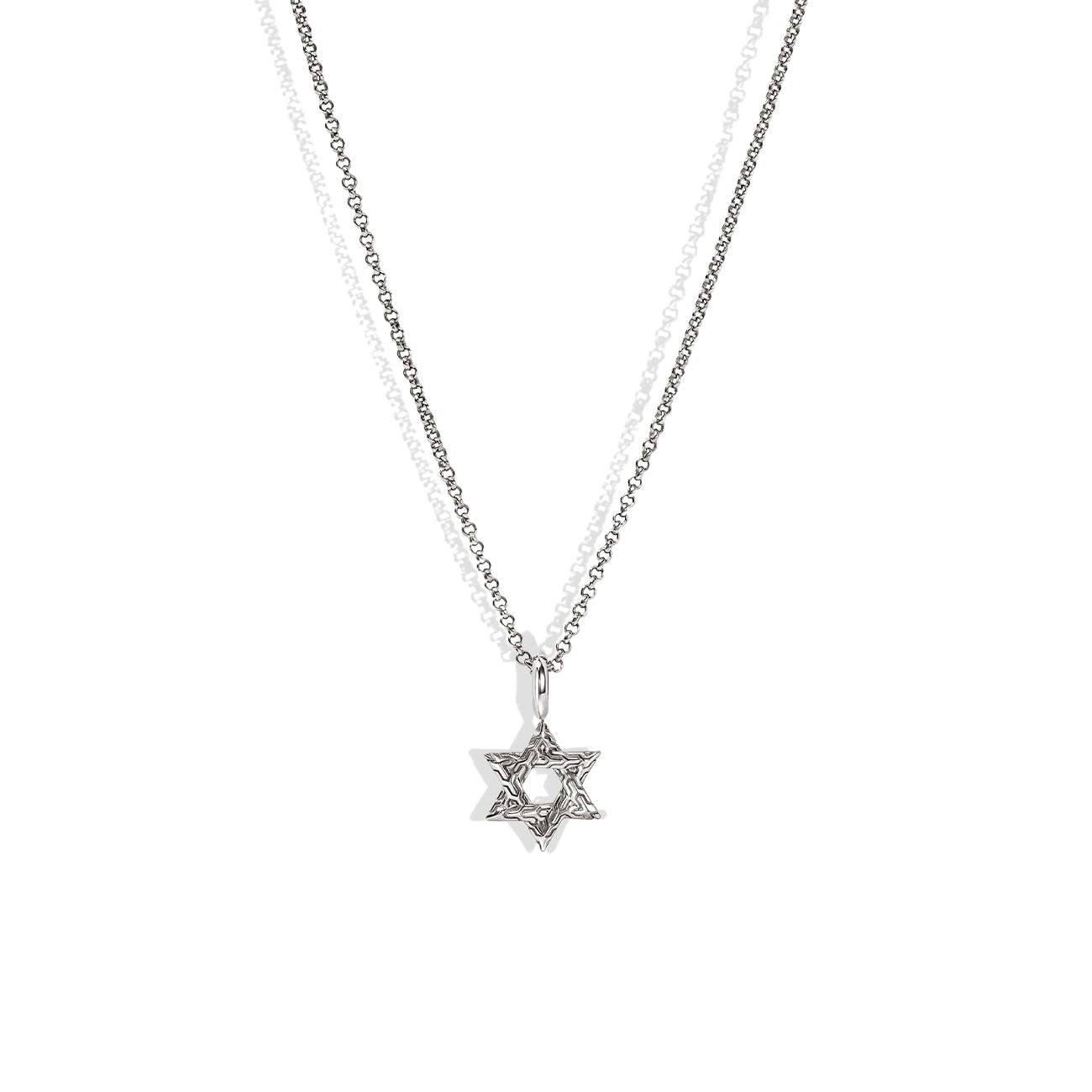 John Hardy Essential Silver Star of David Necklace