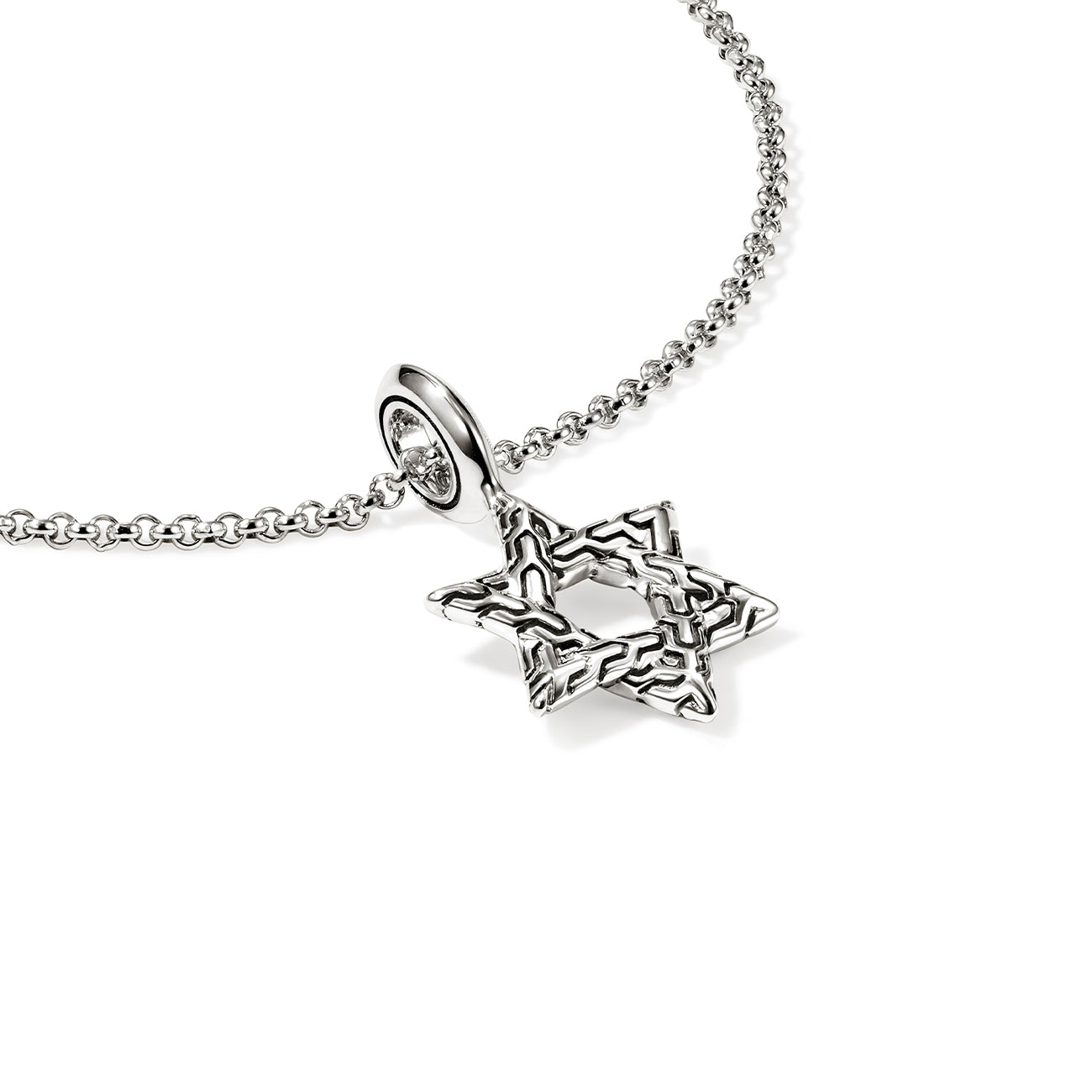 John Hardy Essential Silver Star of David Necklace