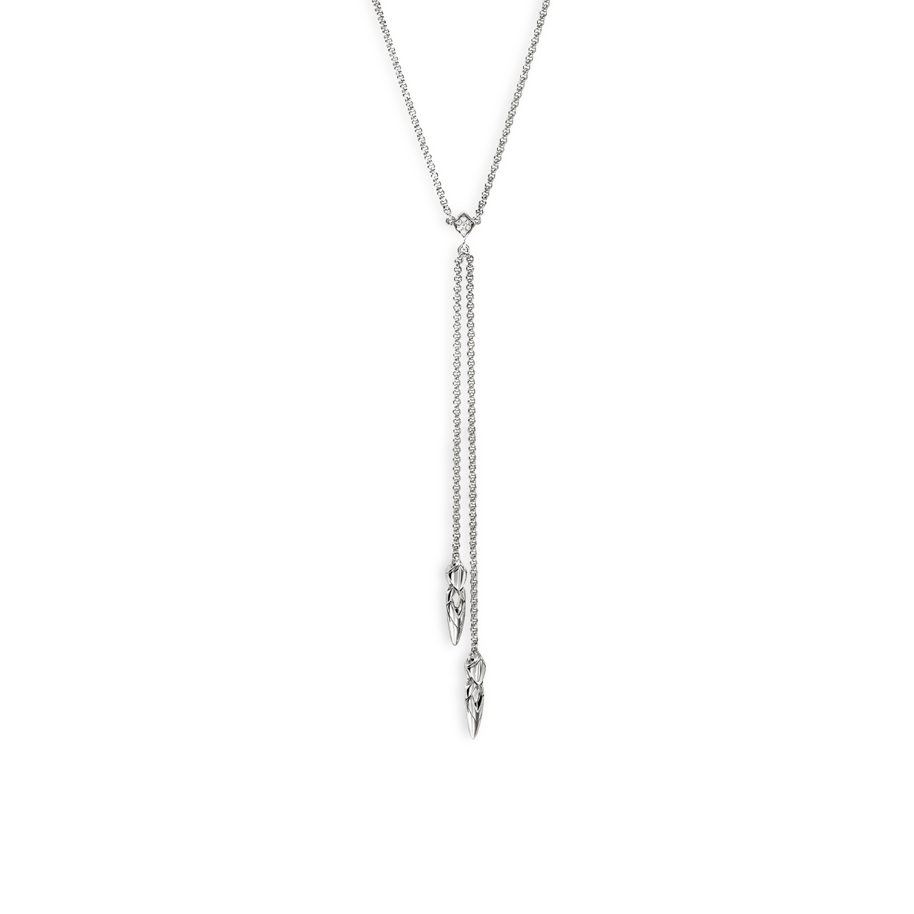 John Hardy Naga Diamond Pavé Lariat Necklace