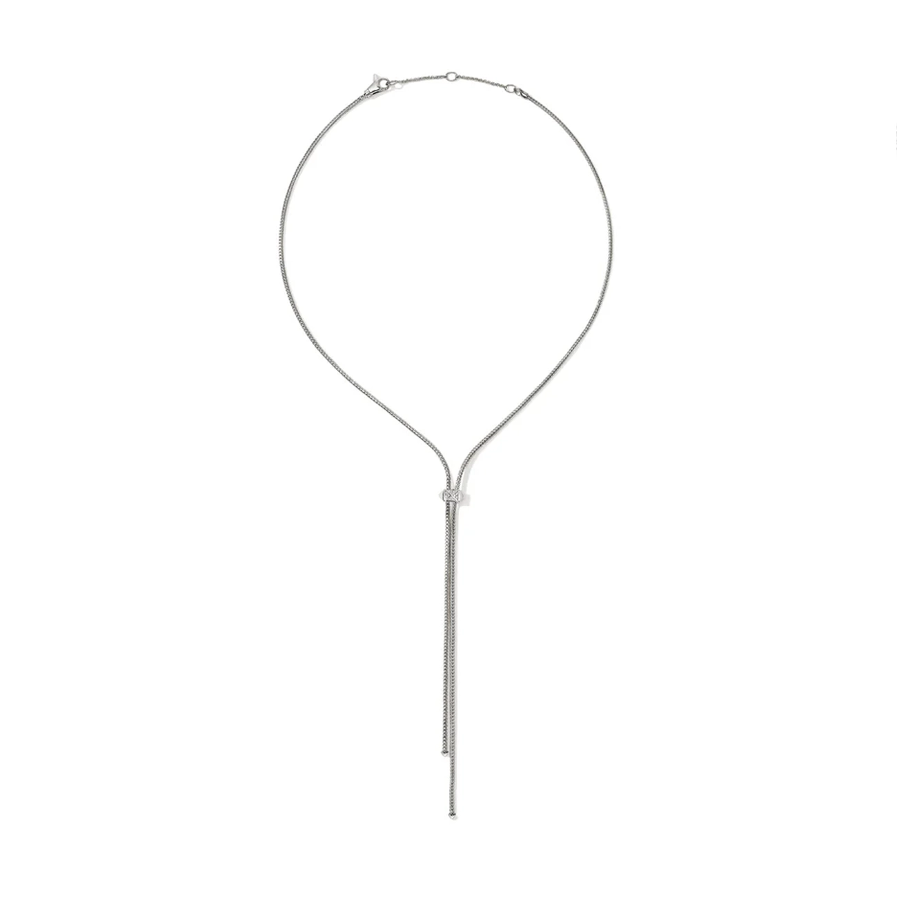 John Hardy Icon Stud Diamond Pavé Lariat Necklace