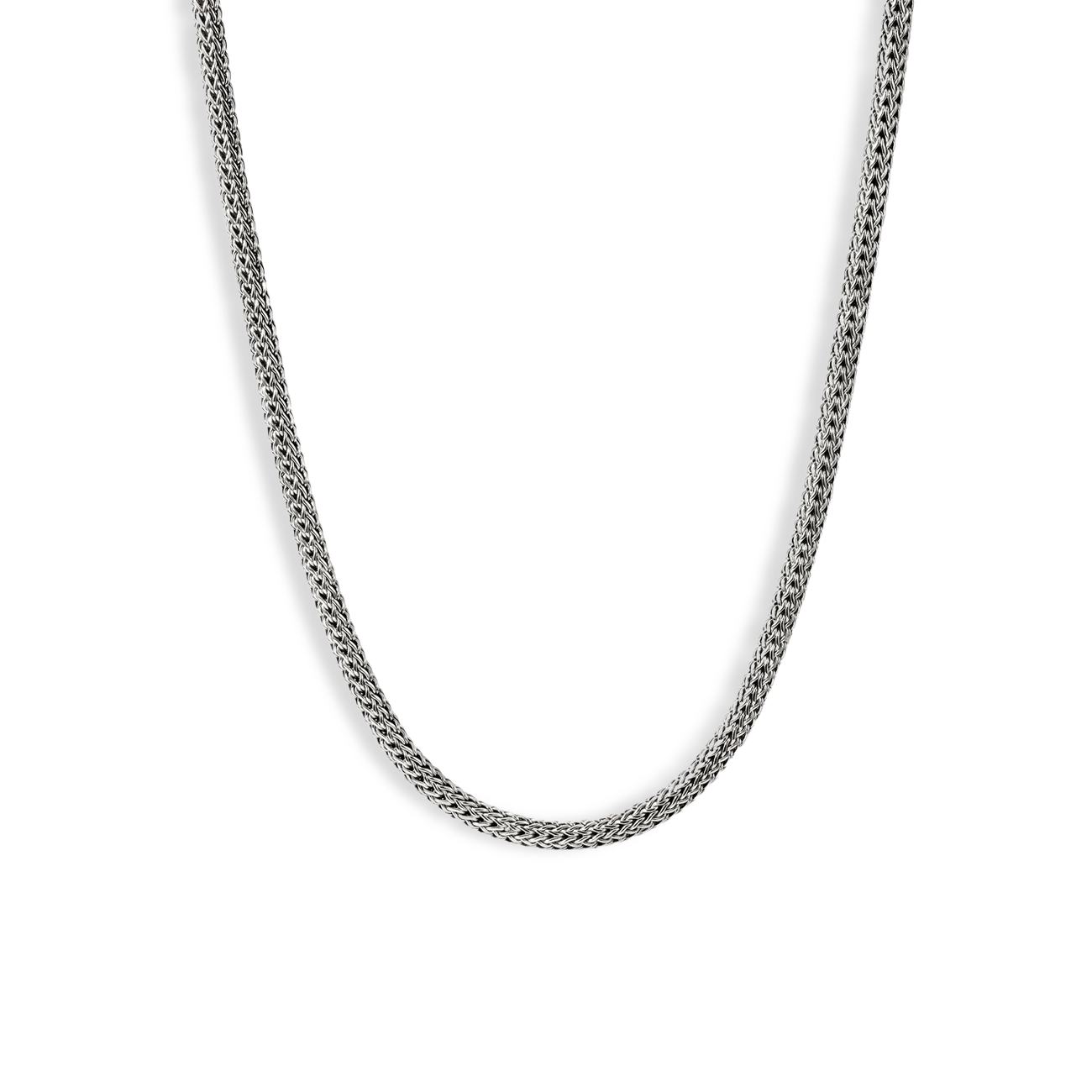 John Hardy Icon Silver Diamond Pavé 5mm Chain Necklace