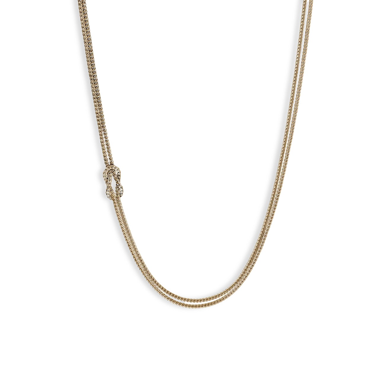 John Hardy Loveknot Gold 3.6mm Chain Necklace
