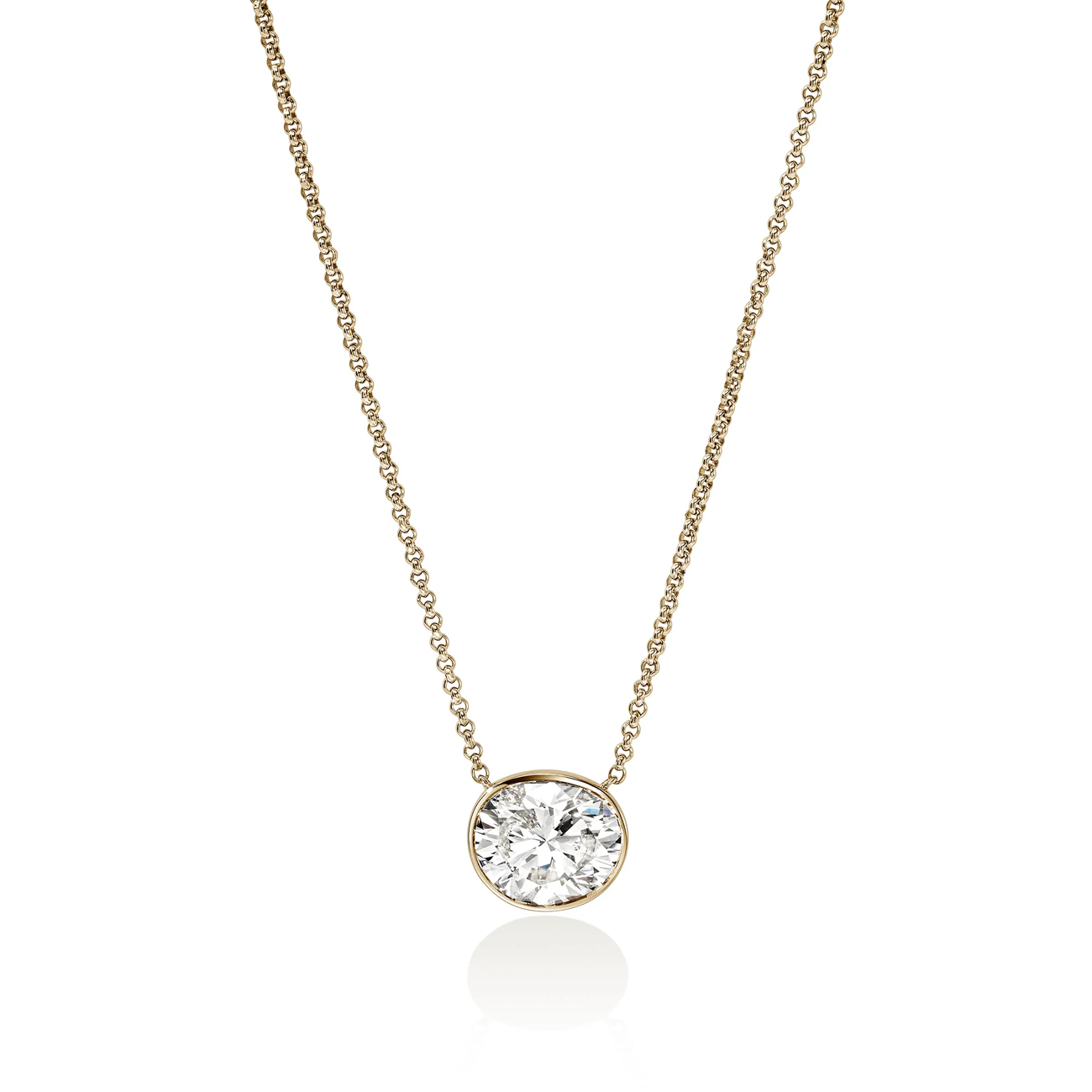 John Hardy Gold Lovestruck 4 Carat Lab Grown Diamond Necklace
