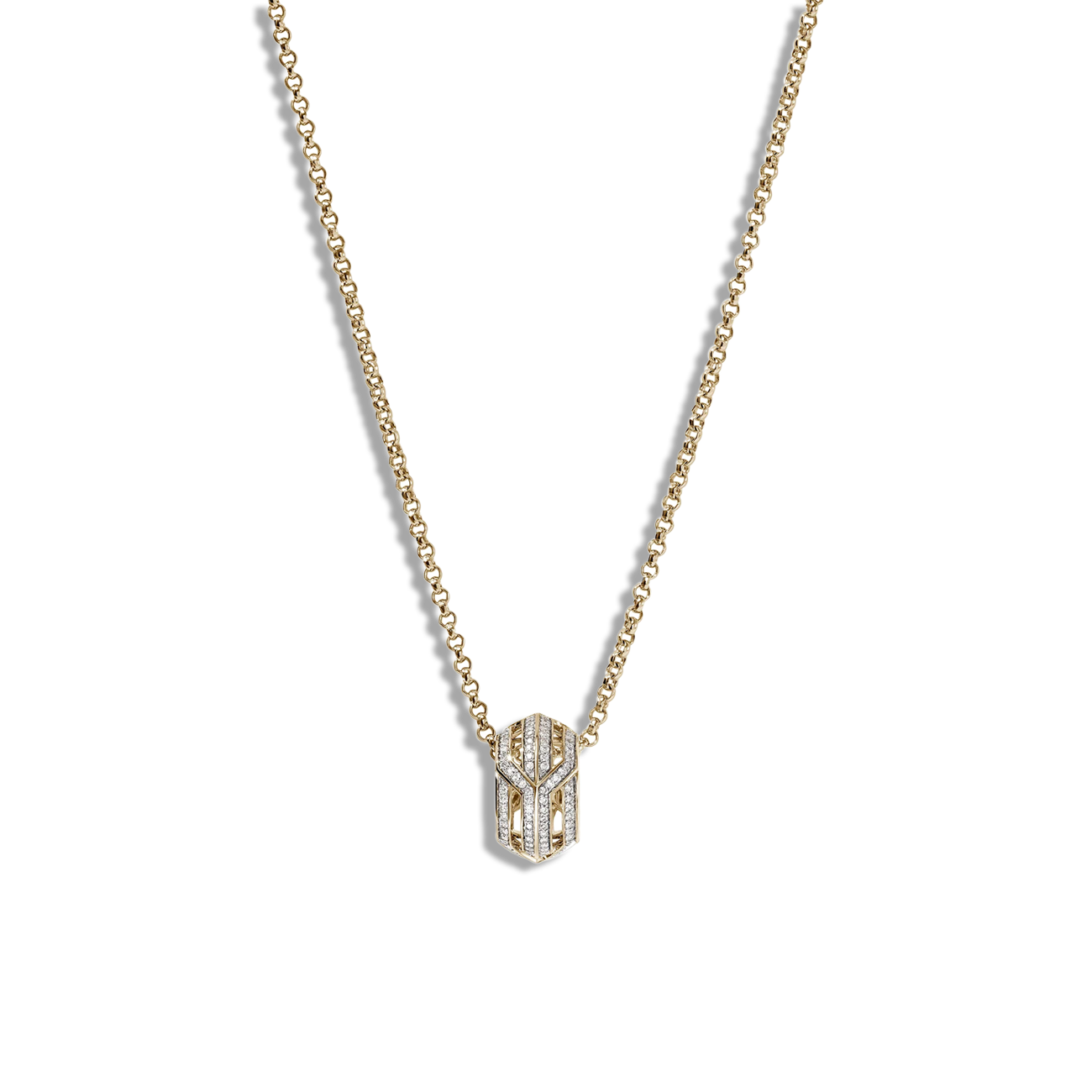 John Hardy Icon 50 Diamond Rondel Pendant Necklace
