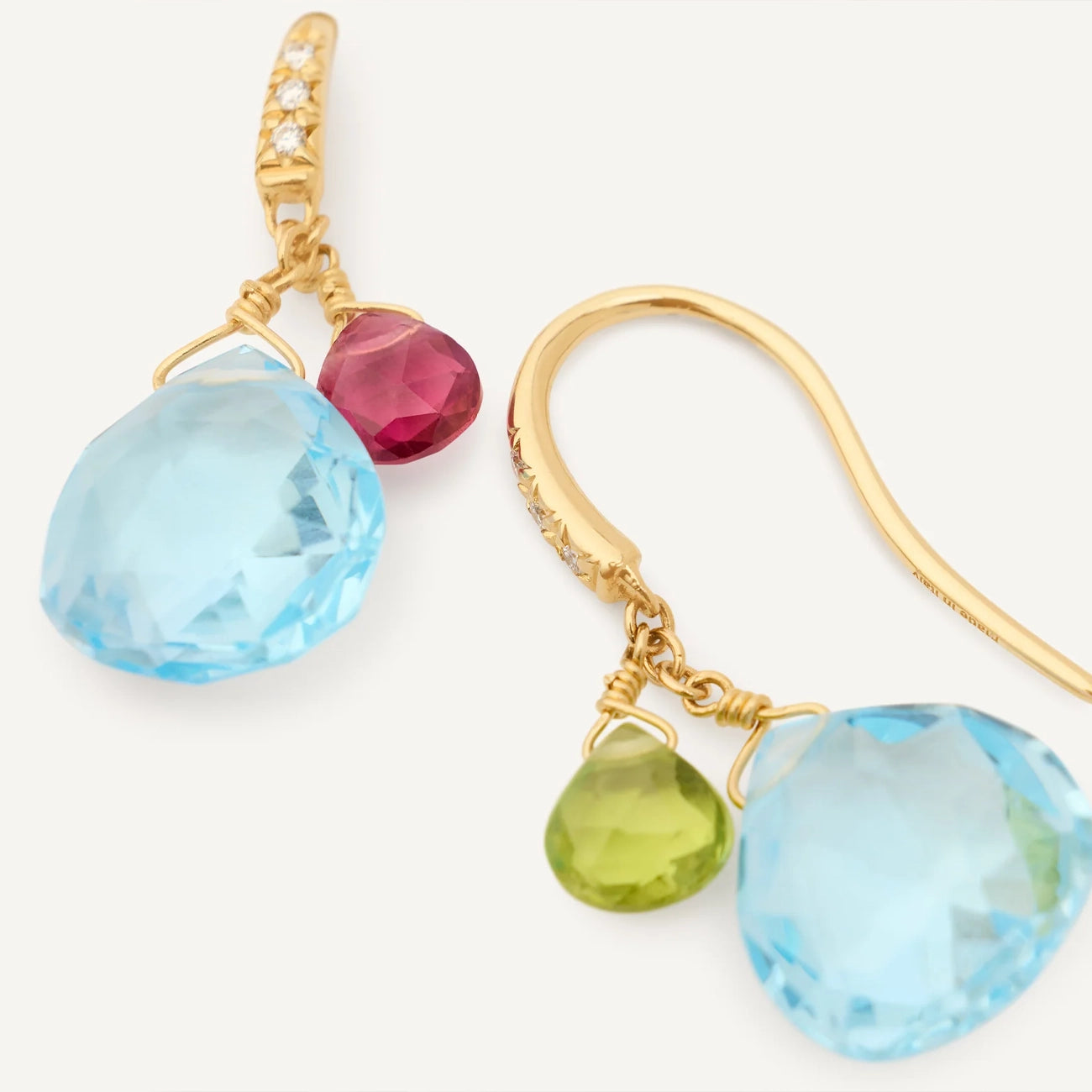Marco Bicego Paradise Mixed Gemstone Drop Earrings