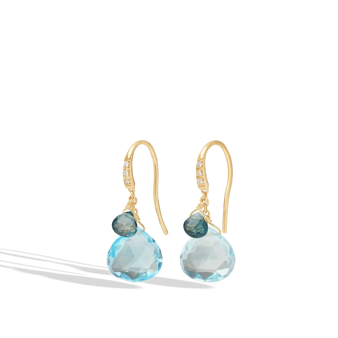 Marco Bicego Paradise Blue Topaz Drop Earrings