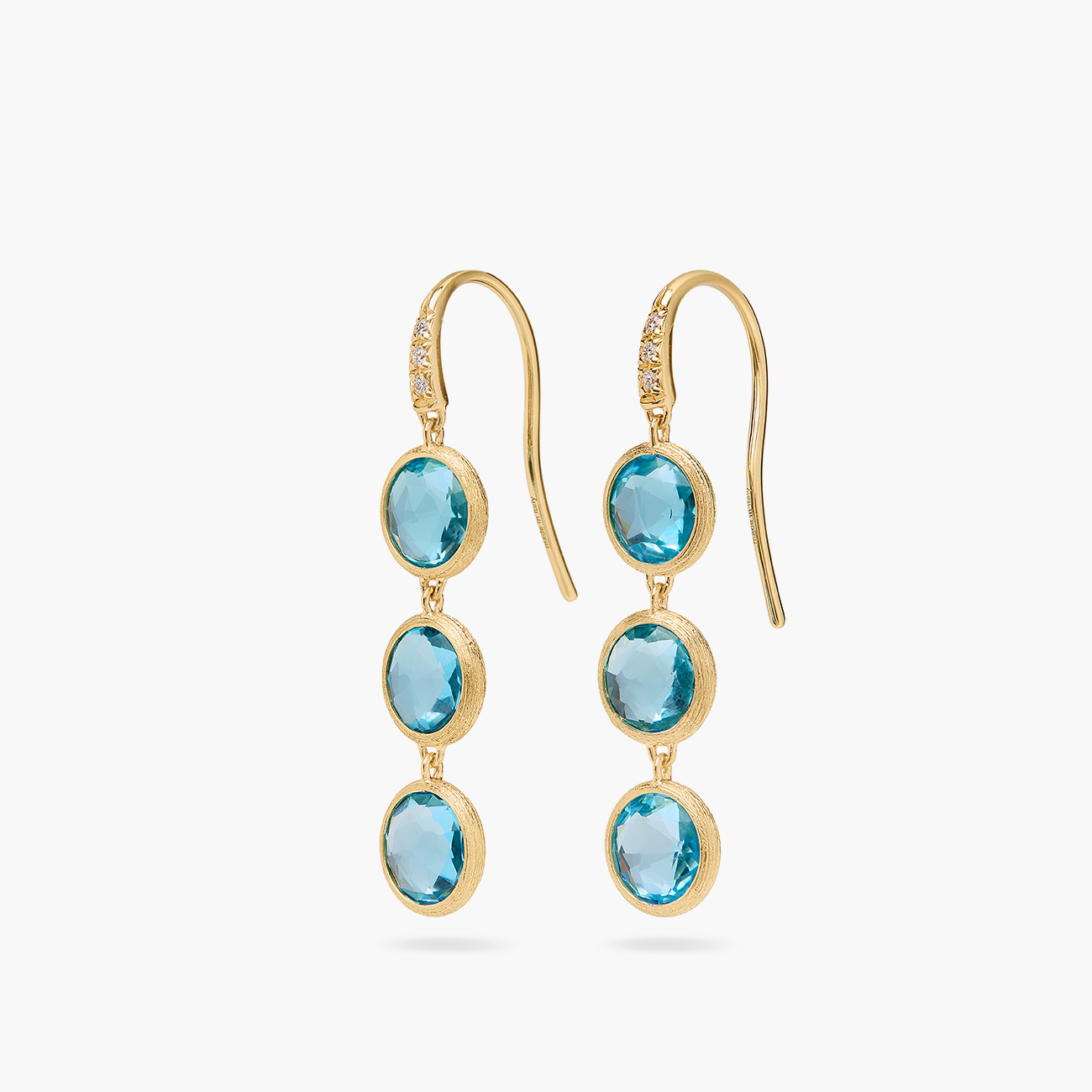 Marco Bicego Jaipur Color Blue Topaz Drop Earrings