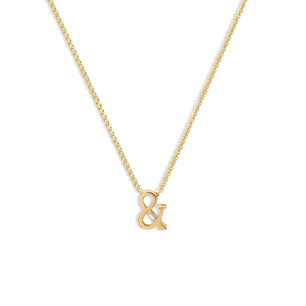 Helena Rose Slide-On Ribbed Ampersand Pendant