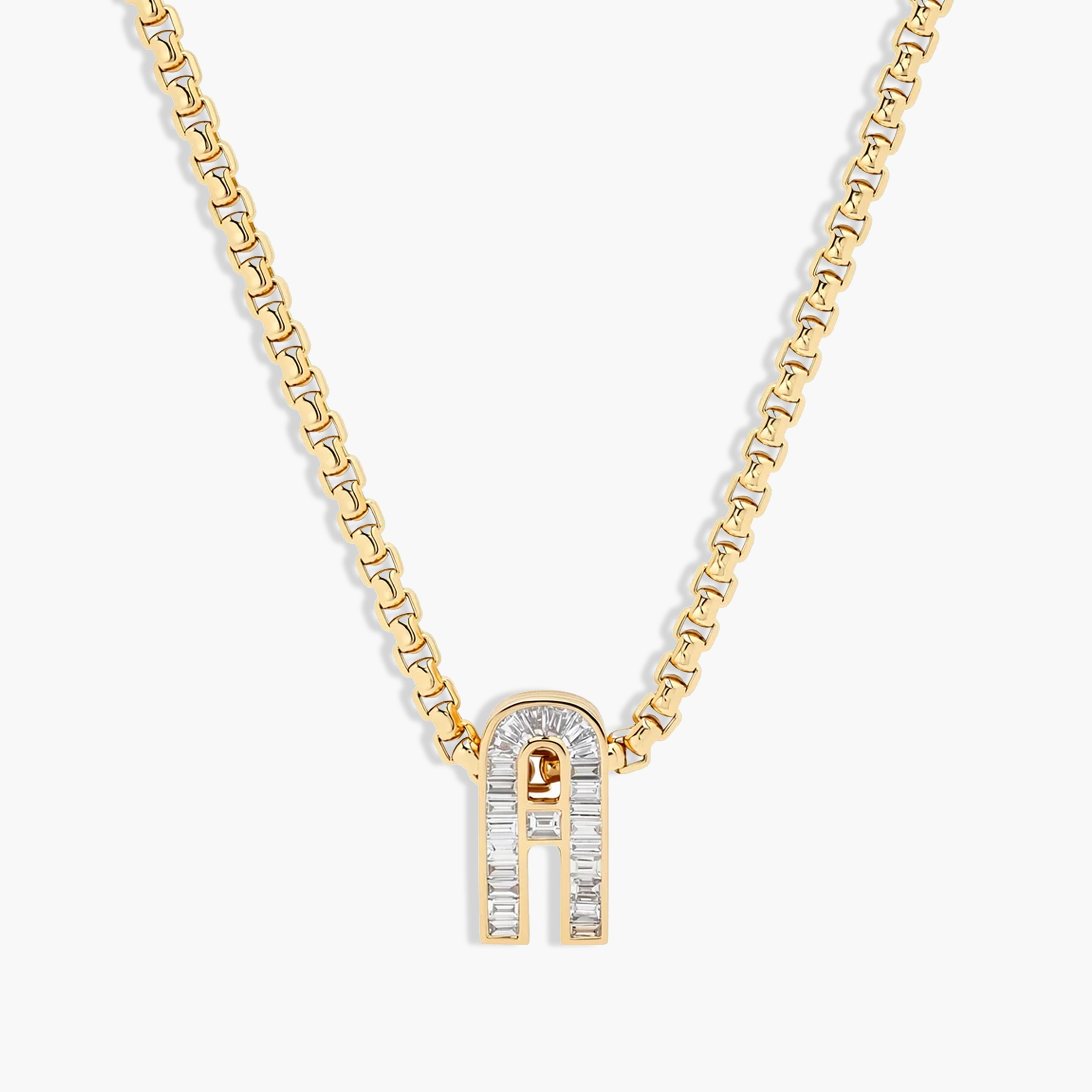 Helena Rose Slide-On Petite Diamond Encrusted Initial