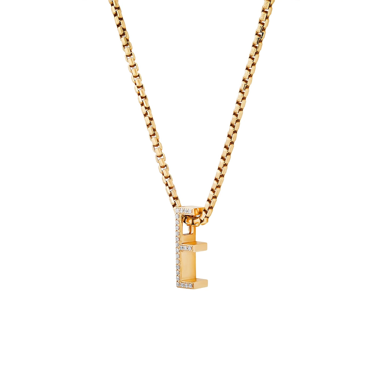 Helena Rose Slide-On Pavé Initial Pendant