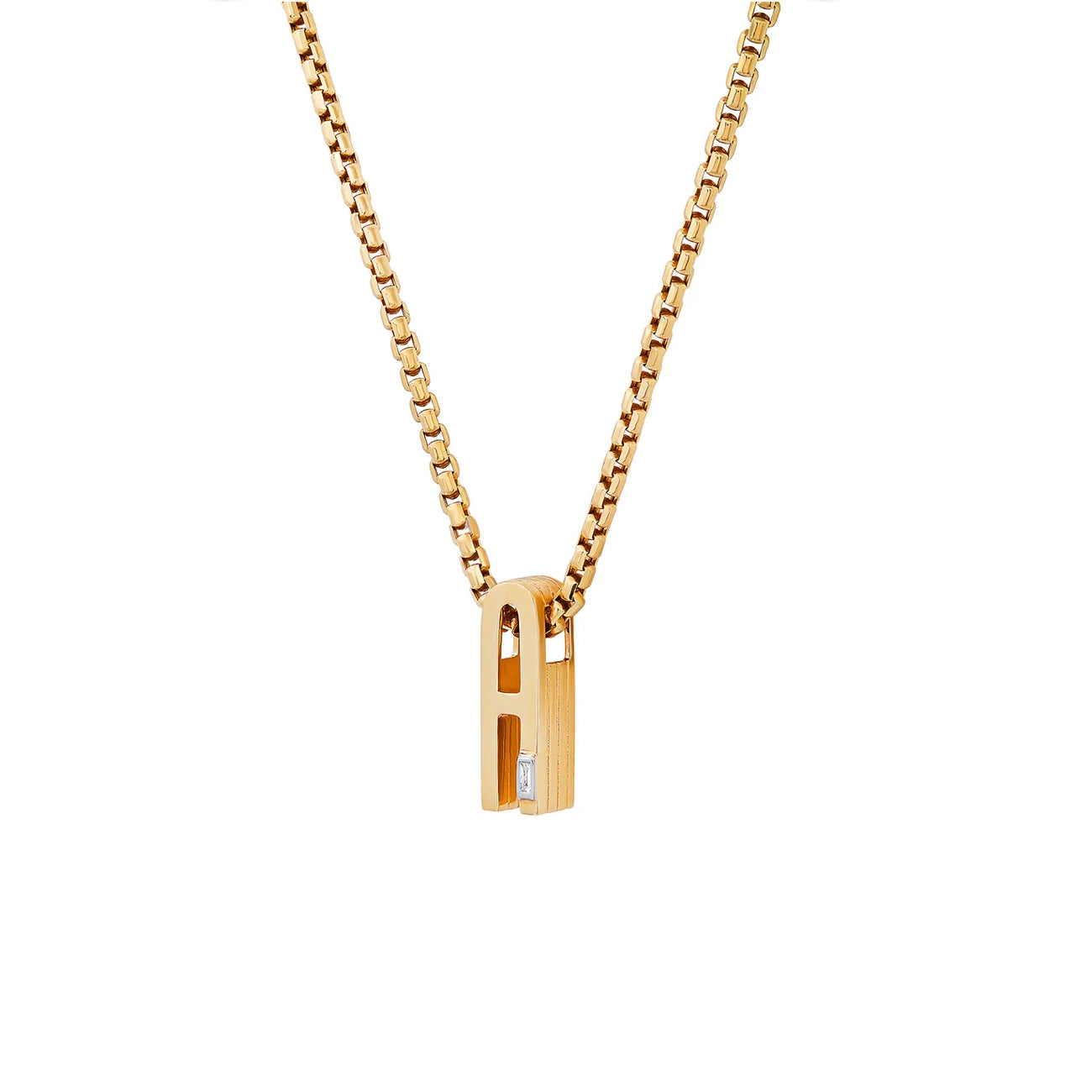 Helena Rose Slide-On Ribbed Initial Pendant