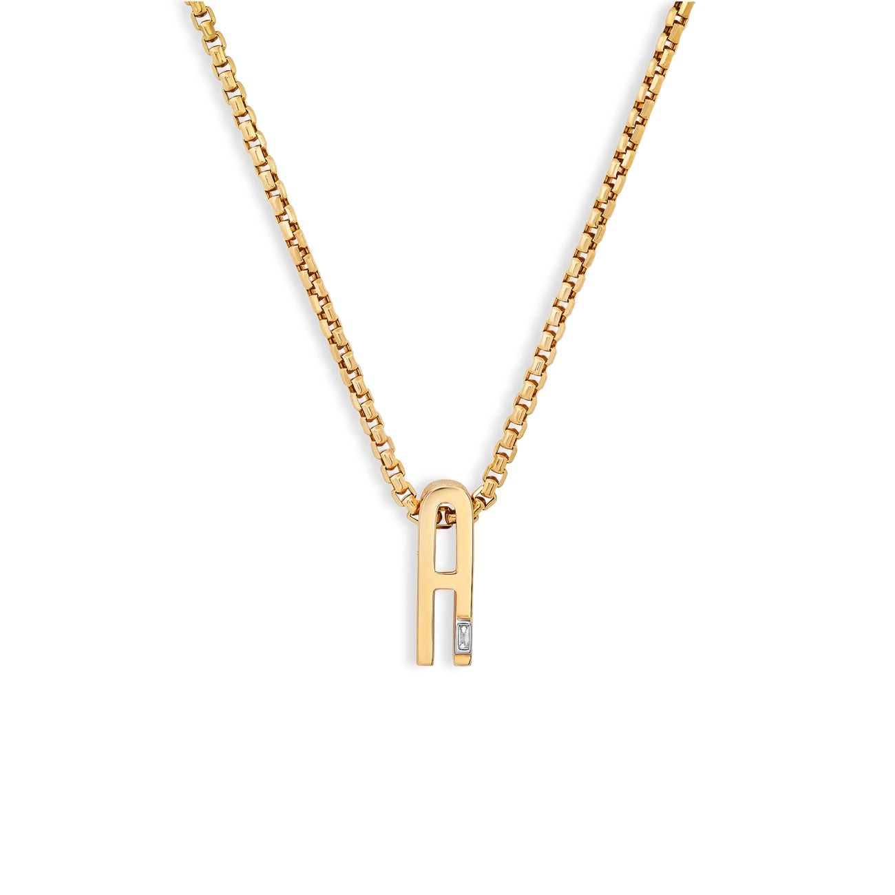 Helena Rose Slide-On Ribbed Initial Pendant