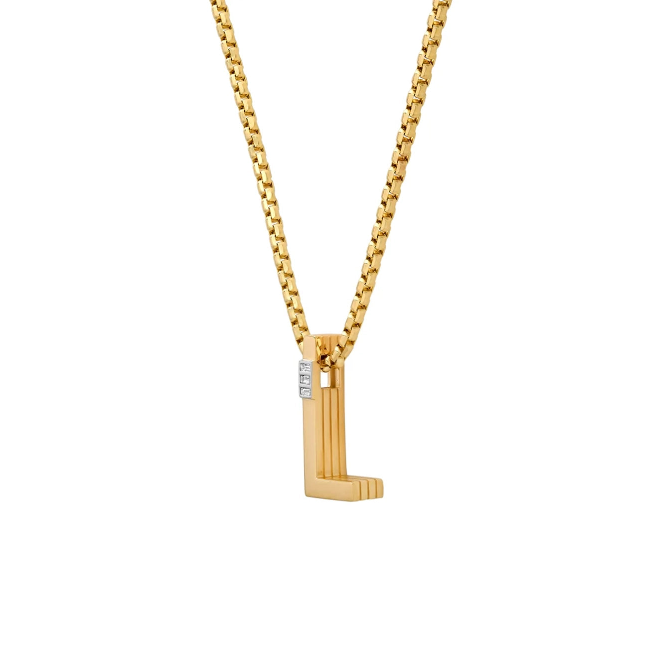 Helena Rose Slide-On Grandsize Ribbed Initial Pendant