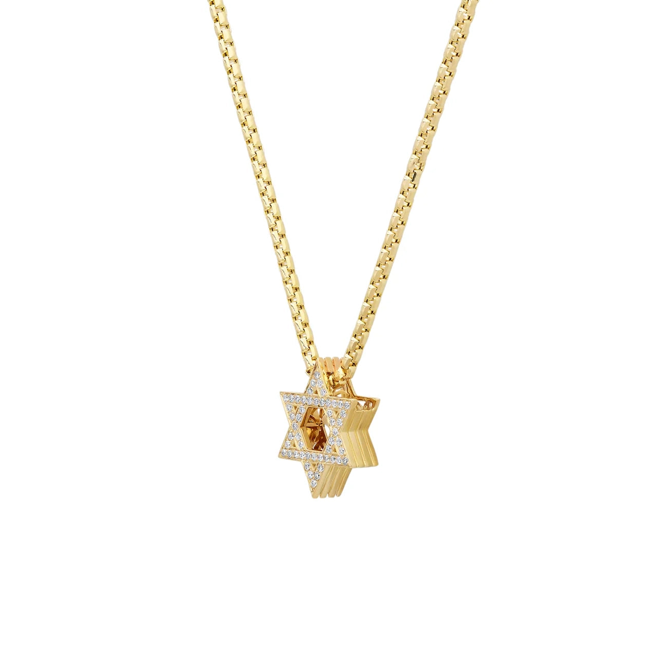Helena Rose Mini Slide-On Pavé Star of David Pendant