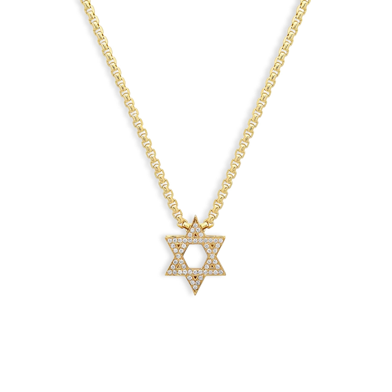 Helena Rose Mini Slide-On Pavé Star of David Pendant