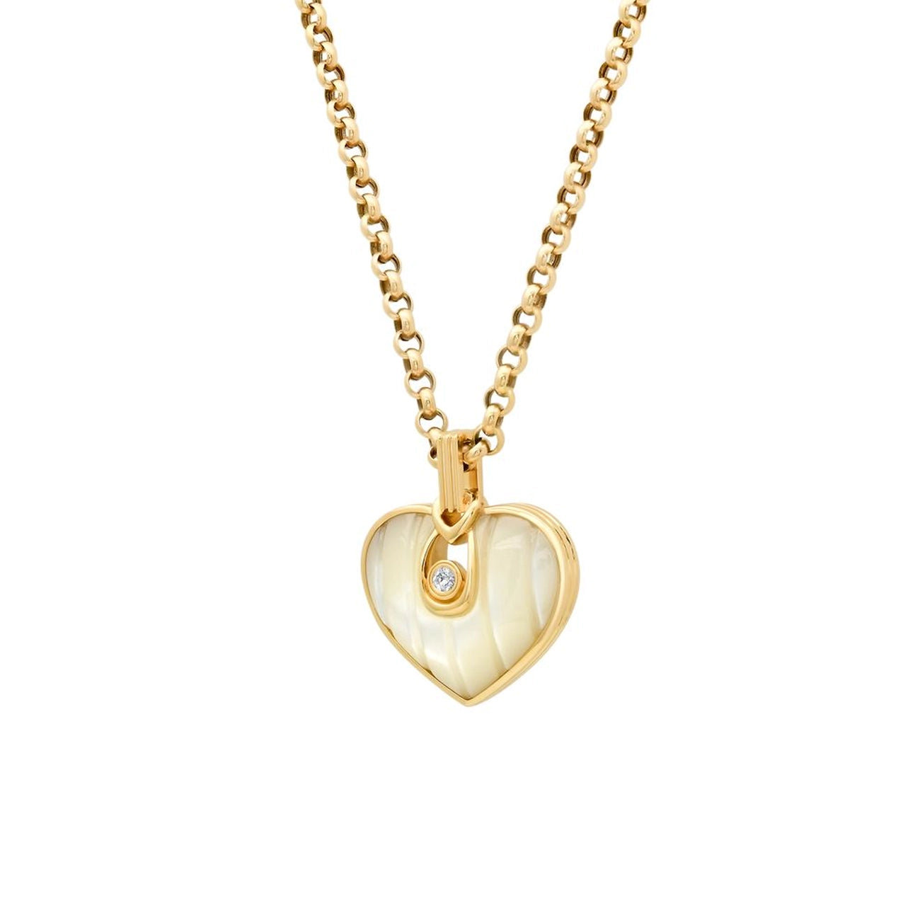 Helena Rose Mother of Pearl Love Heart Pendant