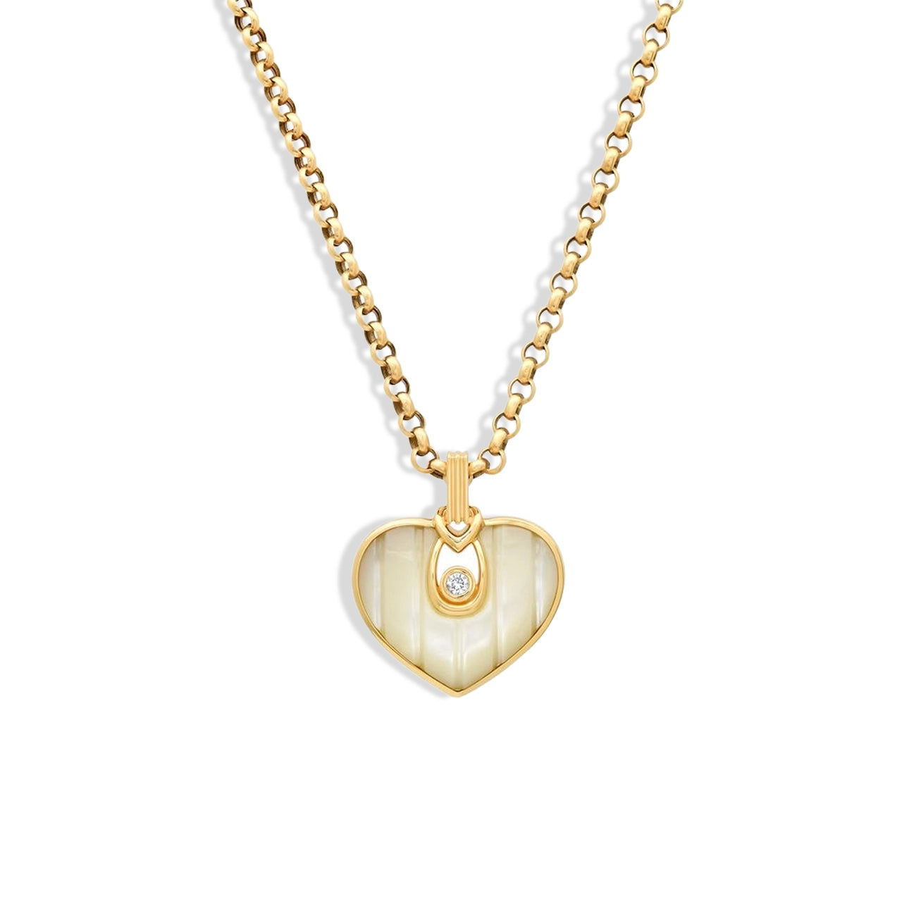 Helena Rose Mother of Pearl Love Heart Pendant