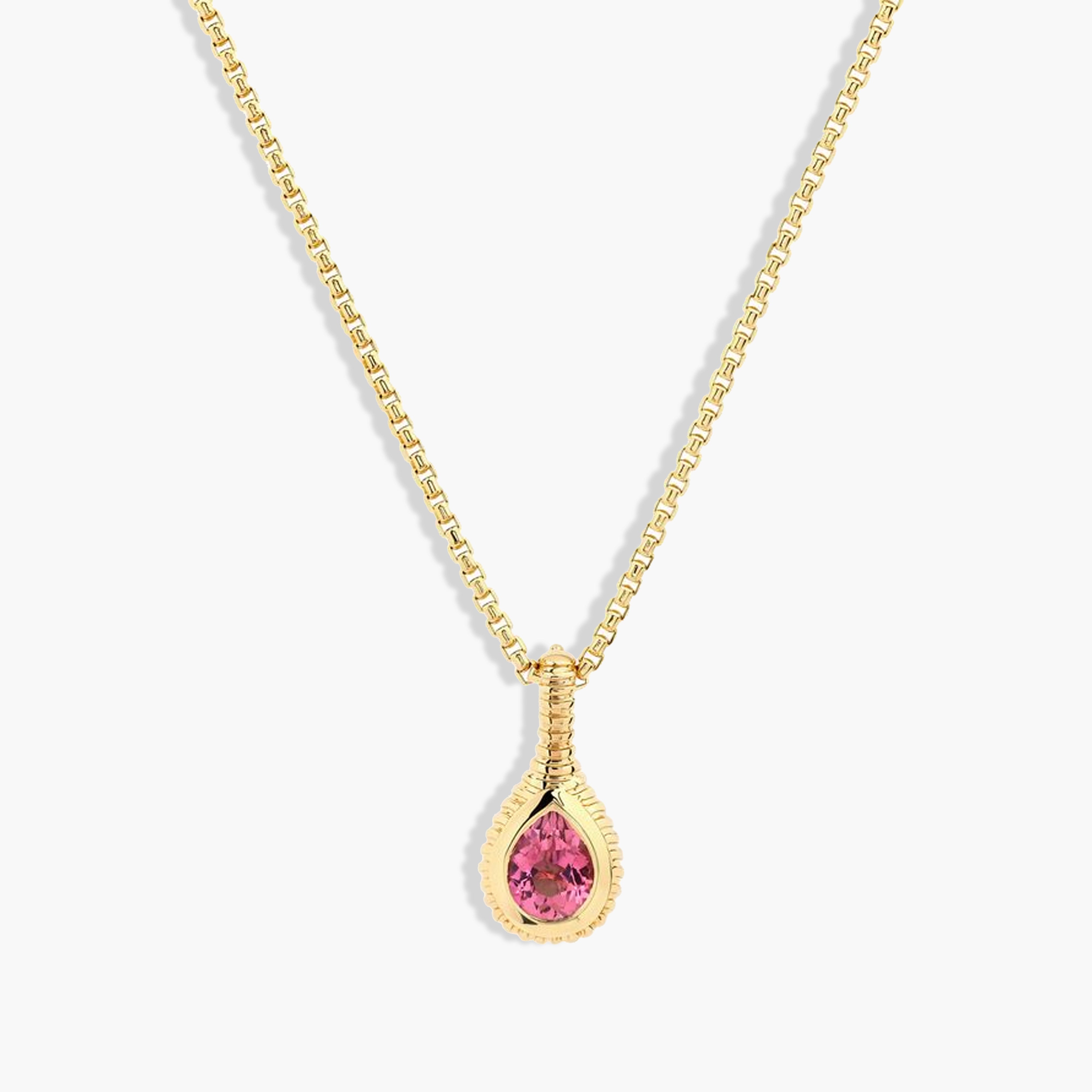Helena Rose Ripple Pink Tourmaline Pendant