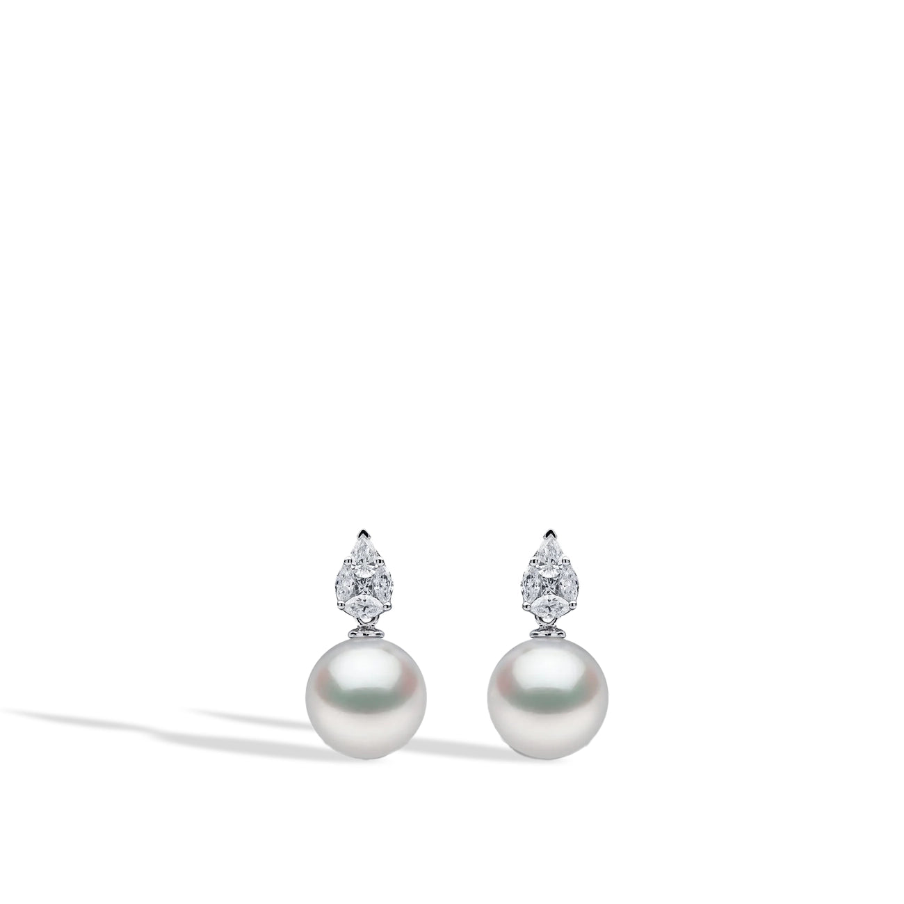 Yoko London Starlight Akoya Pearl and Diamond Drop Earrings