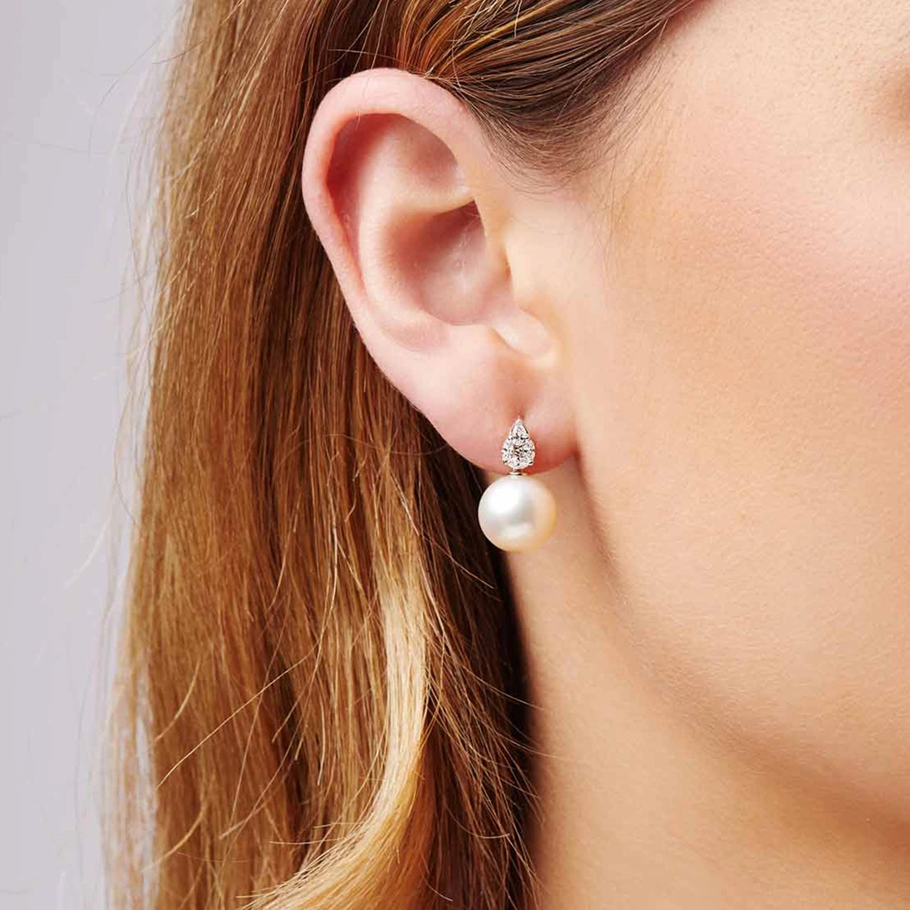 Yoko London Starlight Akoya Pearl and Diamond Drop Earrings