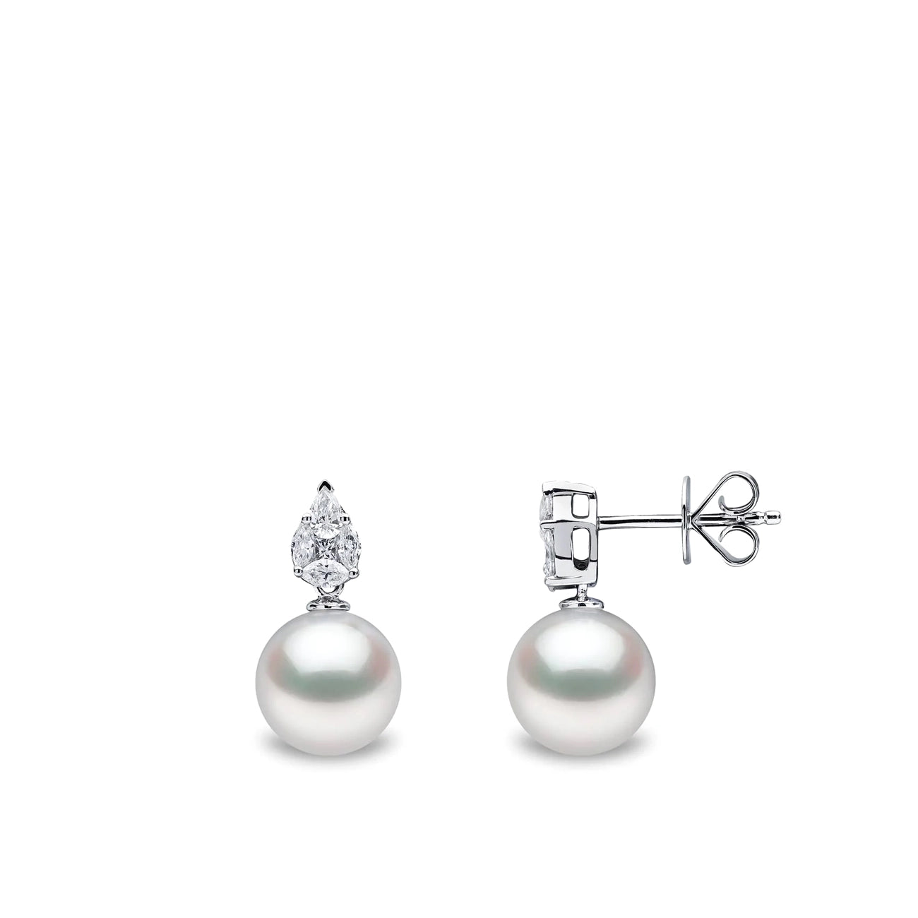 Yoko London Starlight Akoya Pearl and Diamond Drop Earrings