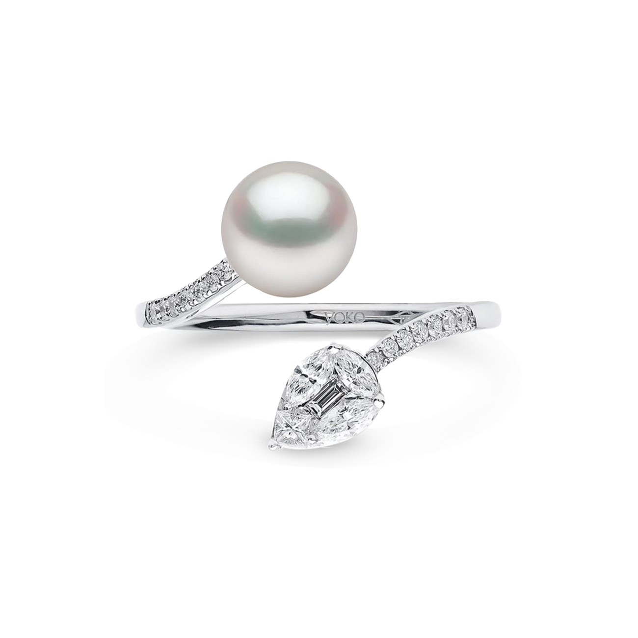 Yoko London Starlight Pearl and Diamond Lumina Ring