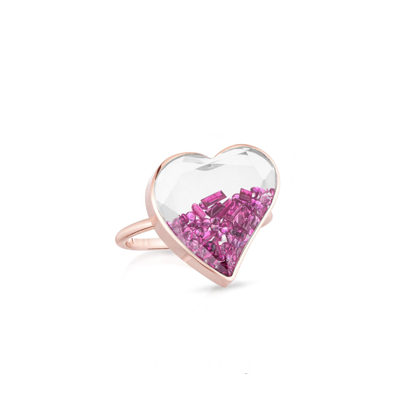 Moritz Glik Afago Ruby Heart Shaker Ring