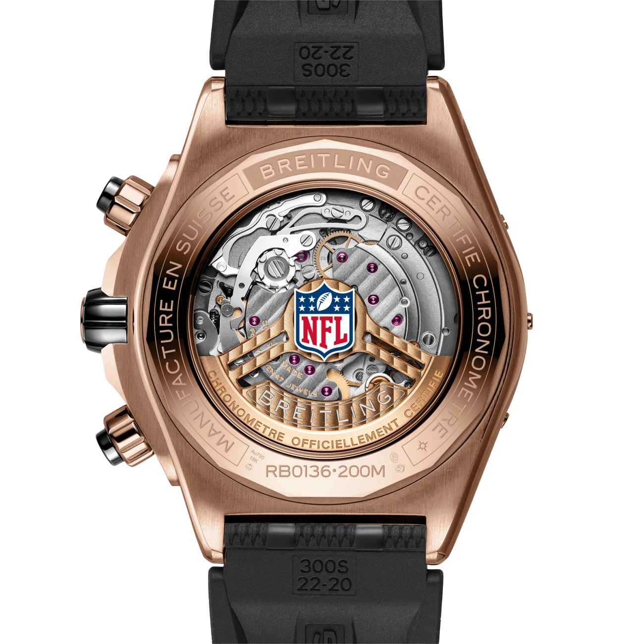 Breitling Super Chronomat B01 44 Buffalo Bills Red Gold Watch