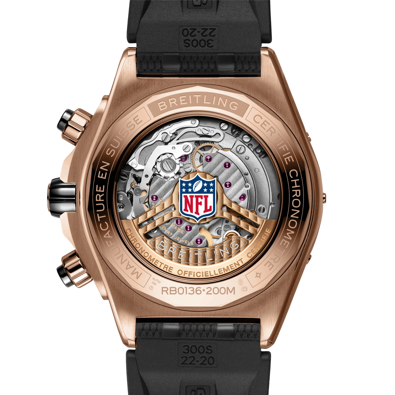 Breitling Super Chronomat B01 44 San Francisco 49ers Red Gold Watch