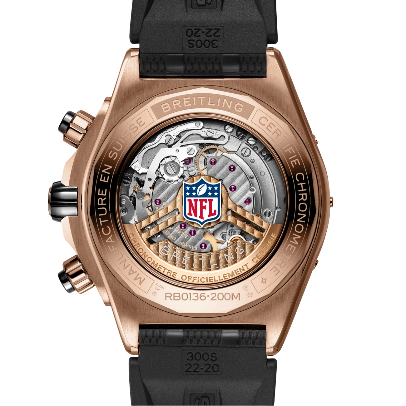 Breitling Super Chronomat B01 44 Green Bay Packers Red Gold Watch