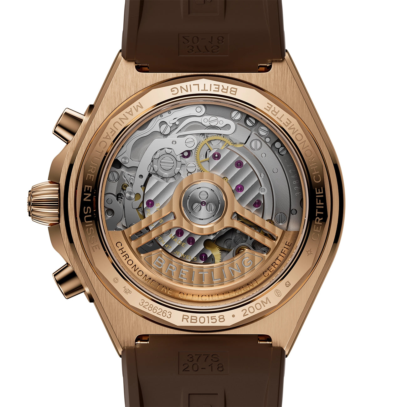 Breitling Chronomat B01 42 Rubber Strap - Chocolate Dial