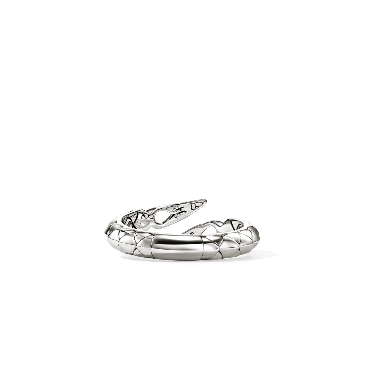 John Hardy Naga Diamond Pavé Single Row Ring